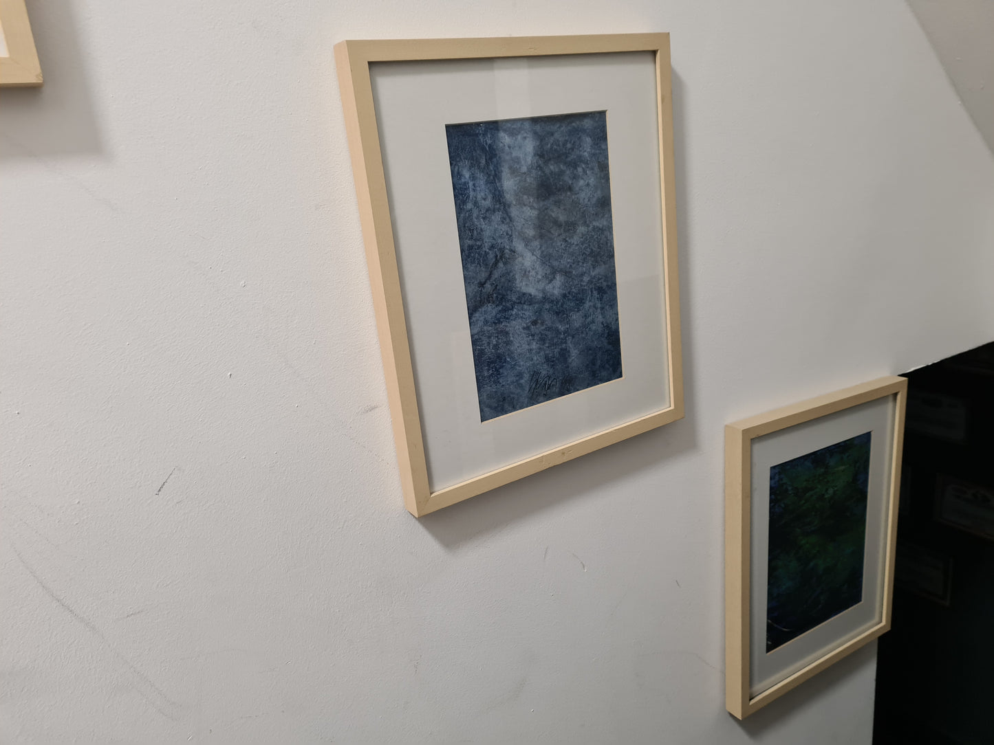 Original Grafik Landschaft Litographie 5er Set signiert gerahmt 45x36cm