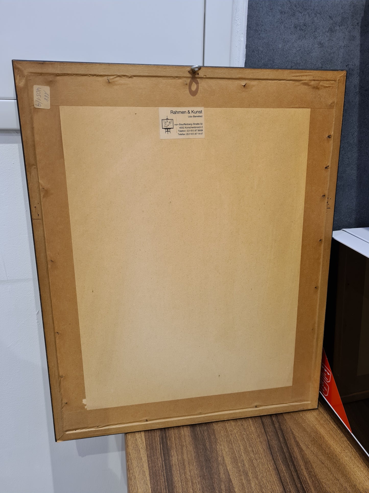 Radierung Malerei signiert gerahmt Abstrakt 46x36cm