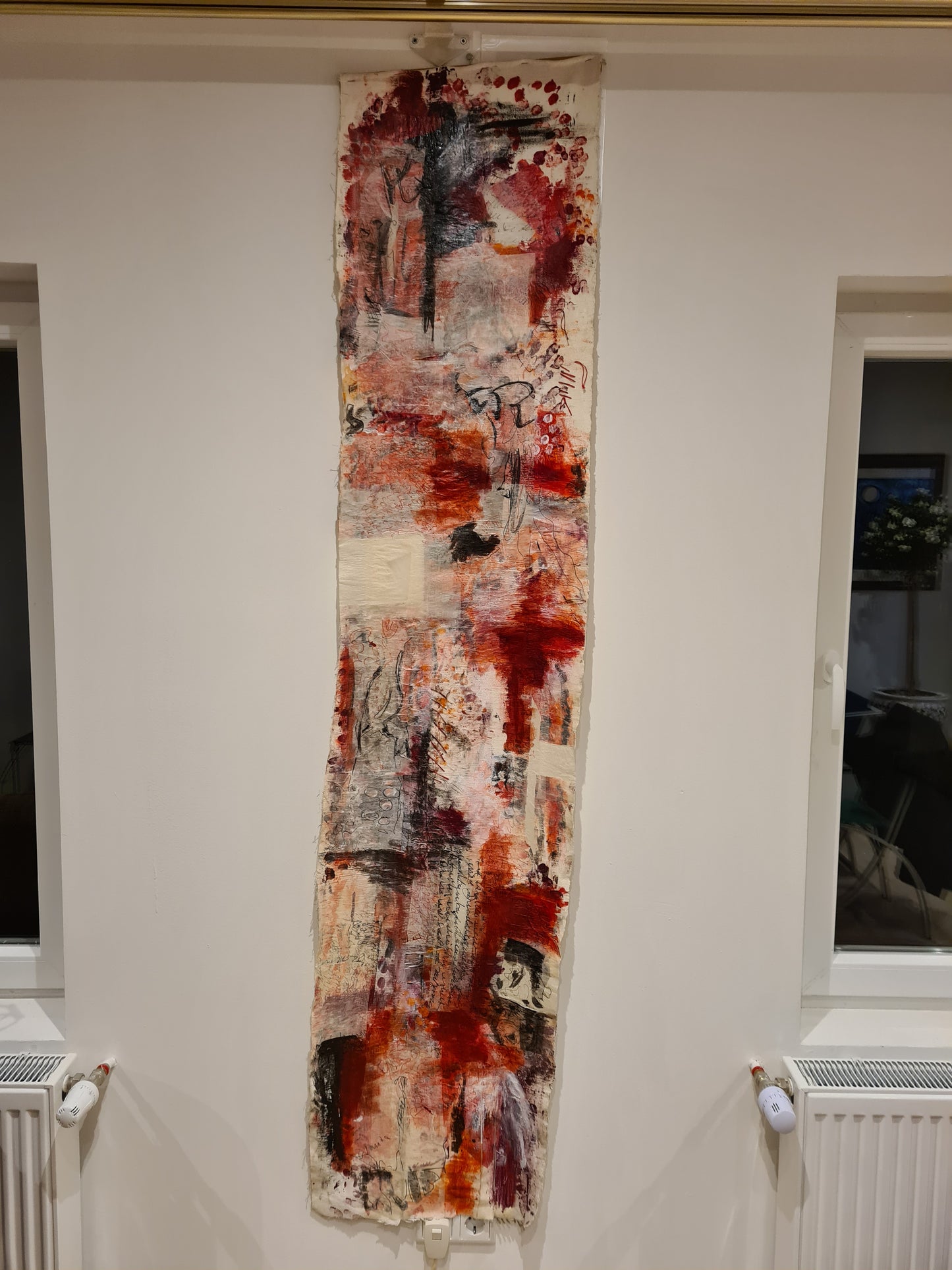 Kunstobjekt Ölgemälde von Gerda Wantia Abstrakte Malerei Leinwand 205cm