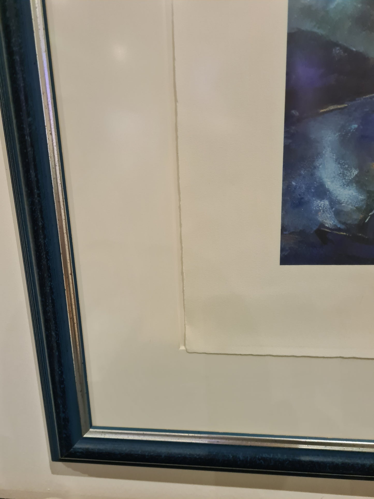 Marc Chagall 1949 Kunstdruck Gemälde Blumenstrauß und Obstkorb gerahmt 100x85cm