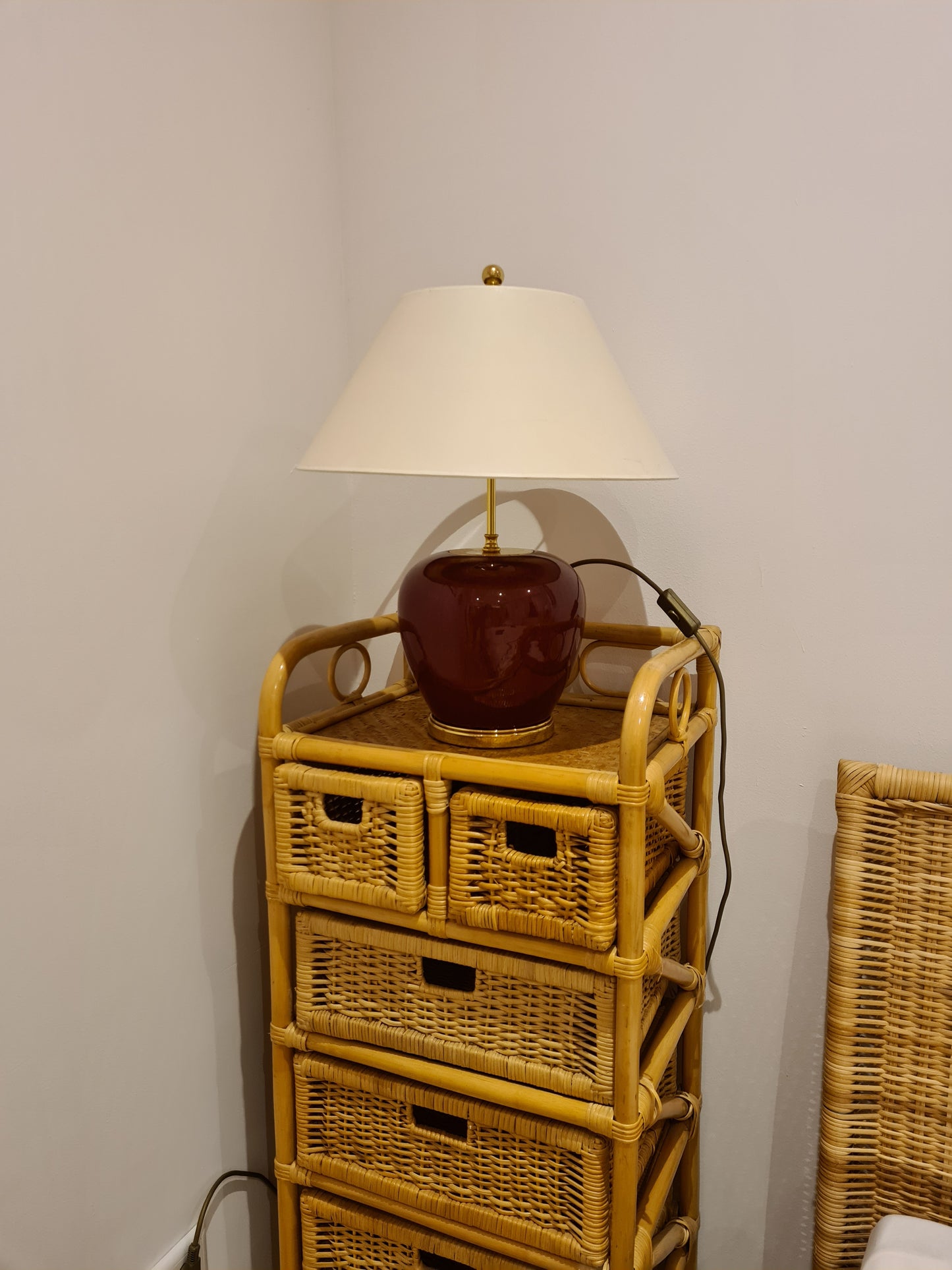 2 Tischlampen Stehlampe Lampe 2er Set Retro Mid Century 54cm