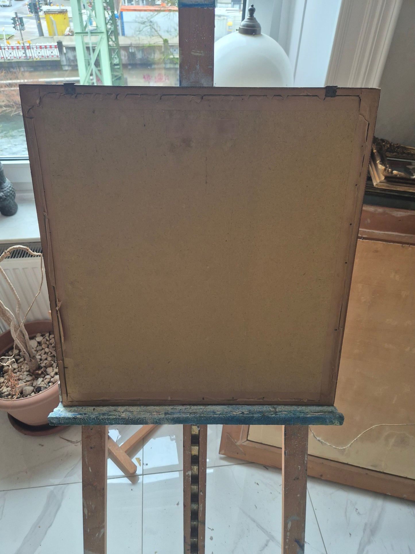 Ilse Breit (1908-1992) Farblithographie Goose Girl Gerahmt hinter Glas