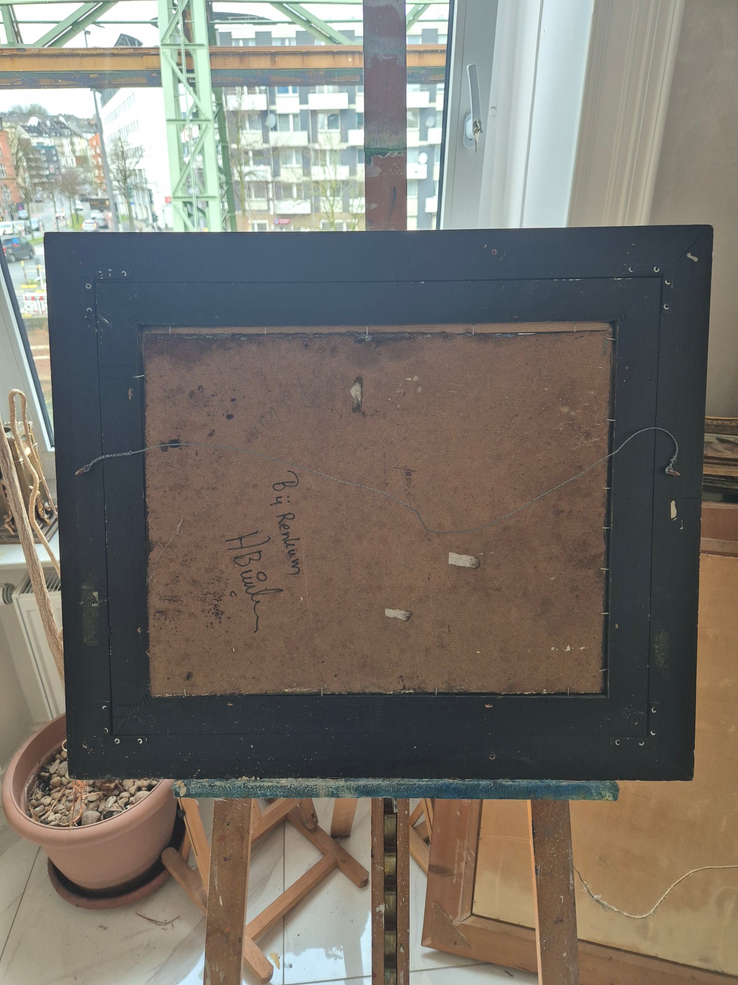 Ölgemälde Impressionismus Landschaft bei Abenddämmerung Handsigniert