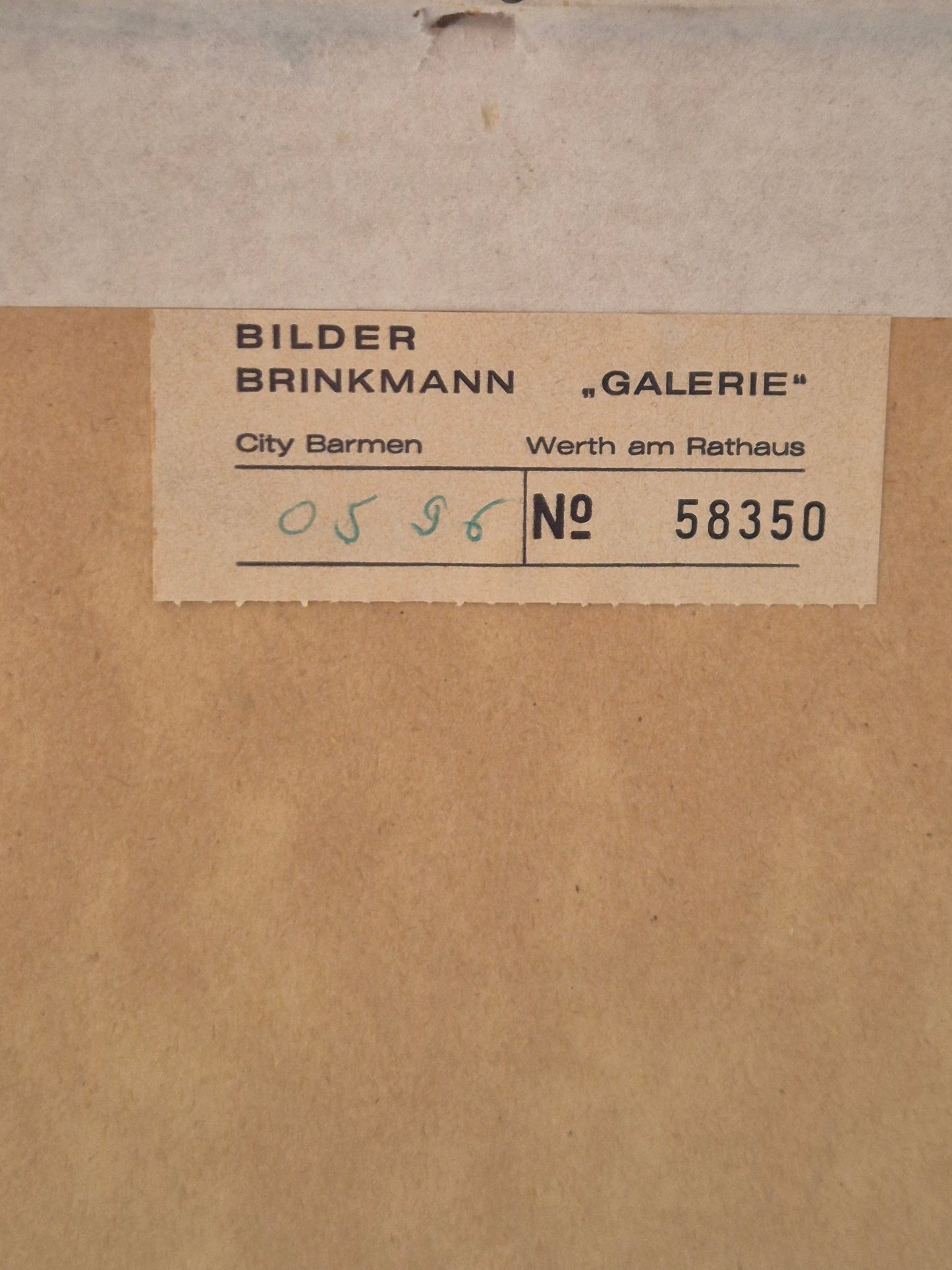 Farblithographie Handsigniert Traumhafter botanischer Garten