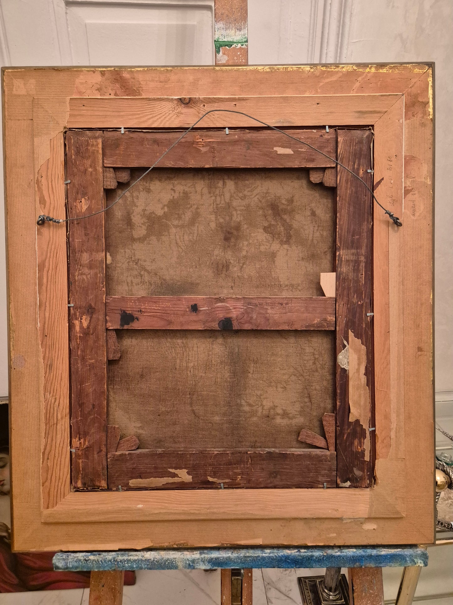 Fernand Toussaint (1873-1956) Ölgemälde Art Deco Jugendstil Portait