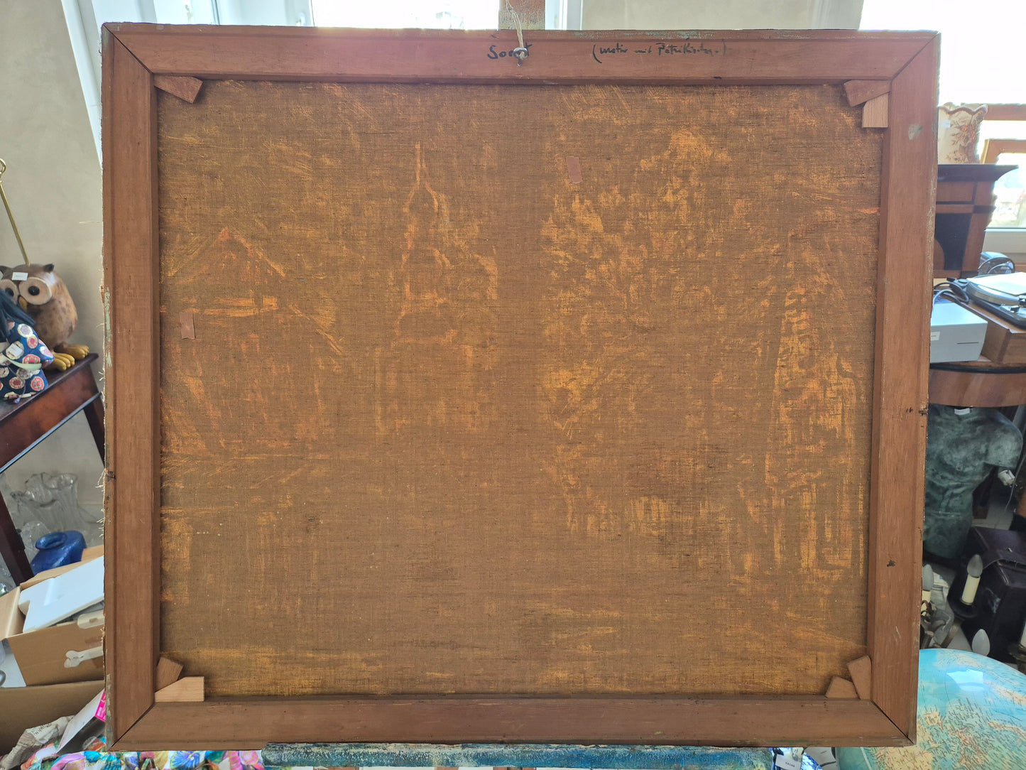 Richard Falkenberg (1875-1948) Ölgemälde Stadtbild mit Kirche