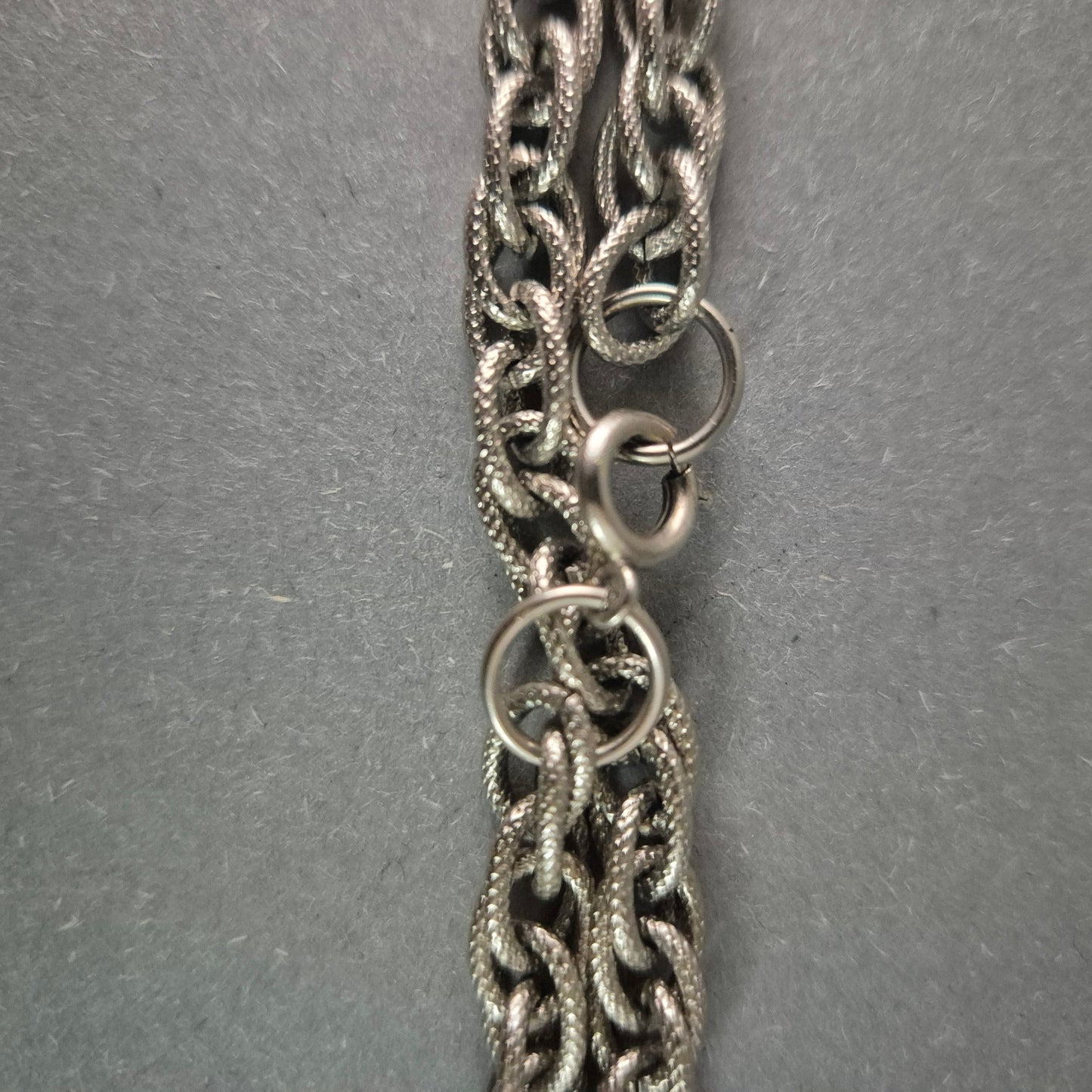 Schwere Vintage Halskette aus Silber Robustes Design