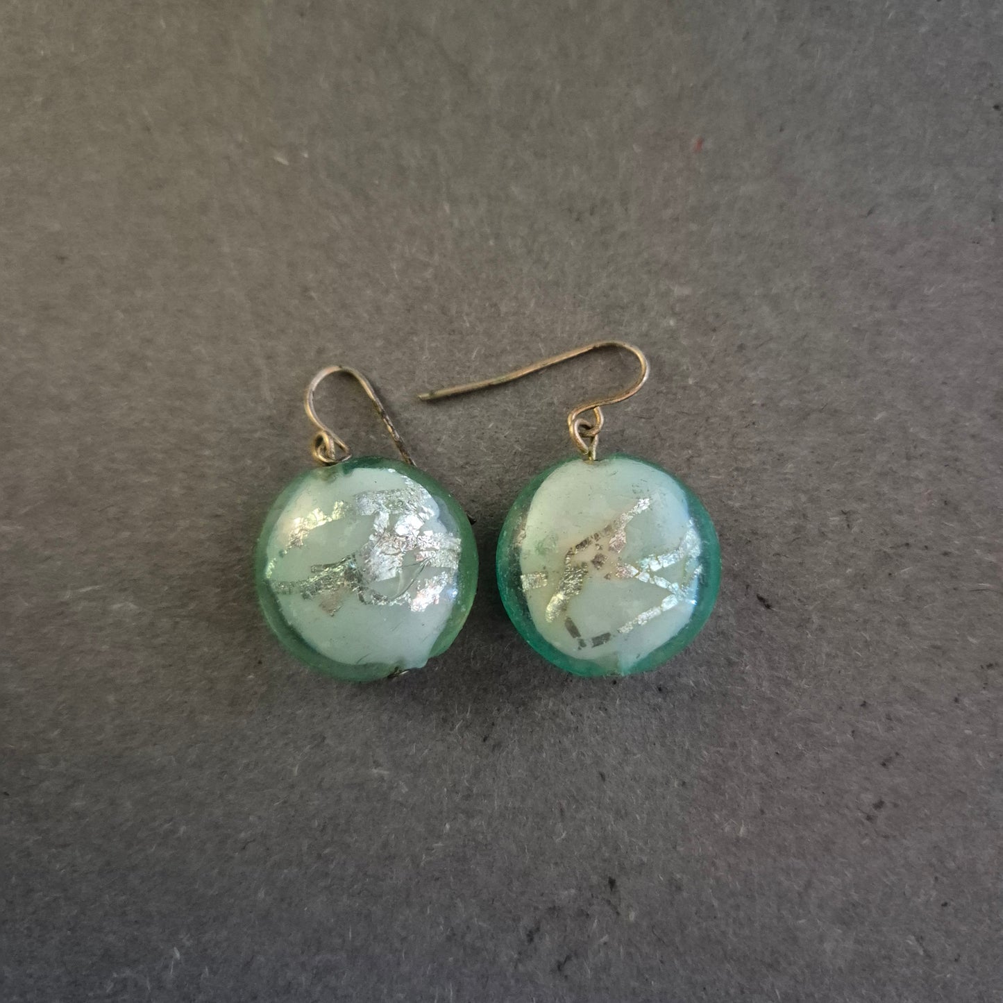 Murano-Stil Ohrringe in Mintgrün – Handgefertigter Glaszauber mit Schimmer