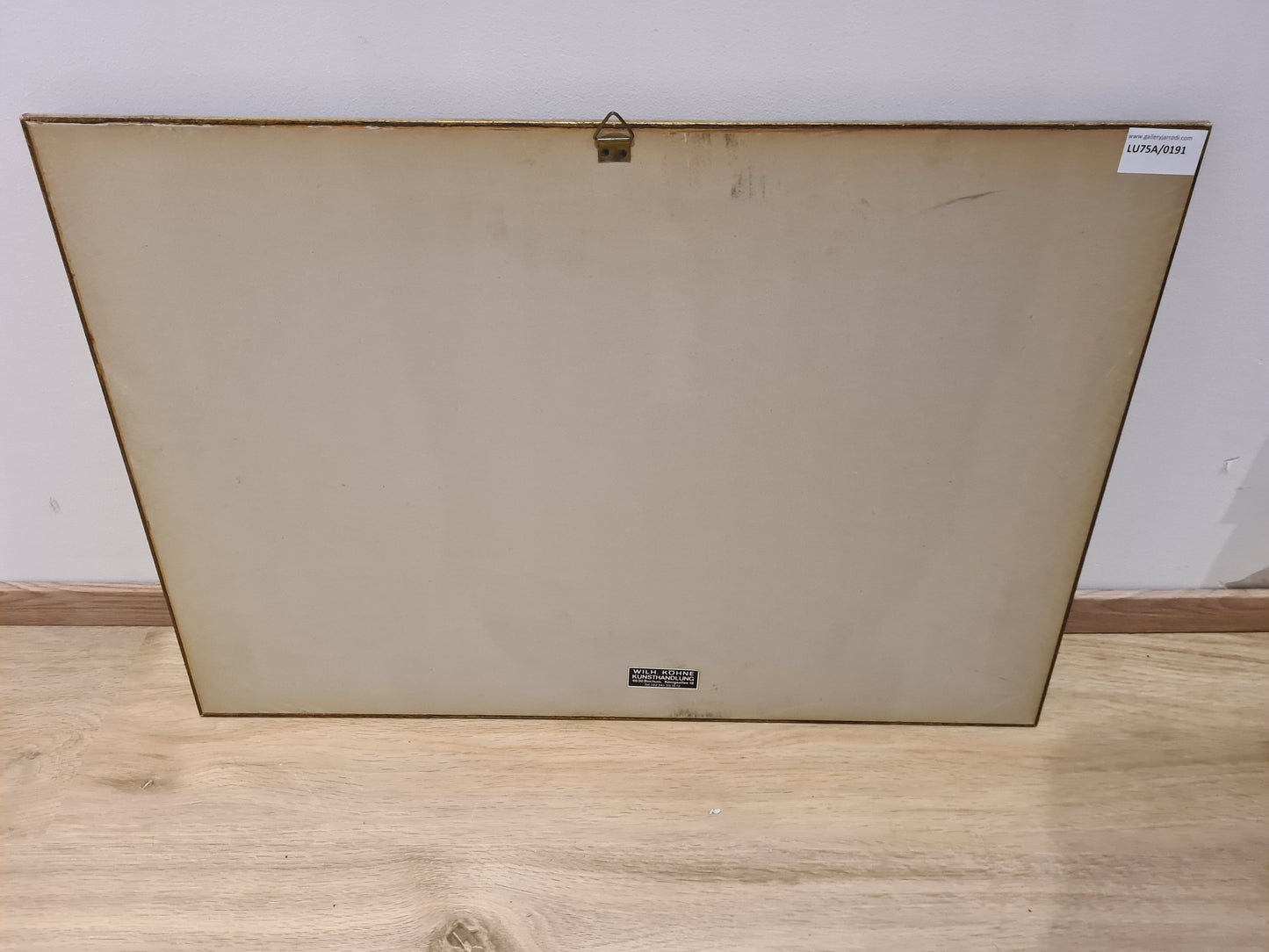 Öl Gemälde Holzrahmen Landschaftsmalerei Segelboot 58x40cm