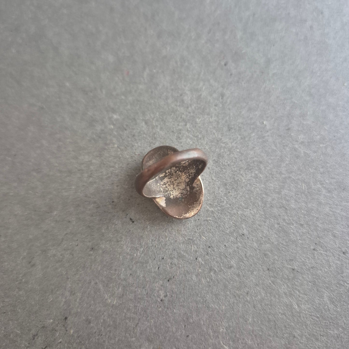 Vintage Damenring aus 835er Silber – Schwarzer Onyx-Effektstein