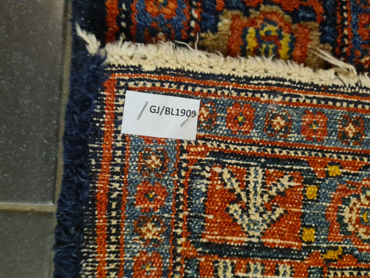 Perserteppich Orientteppich Handgeknüpfter Teppich Bidjar Fein 137x113cm