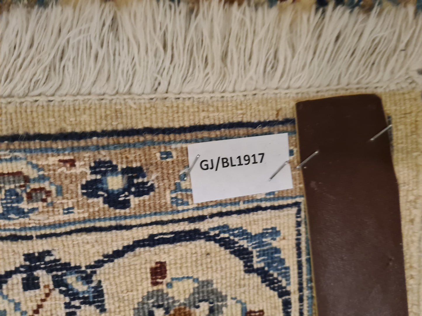 Perserteppich Orientteppich Handgeknüpfter Teppich Nain Seide 216x124cm