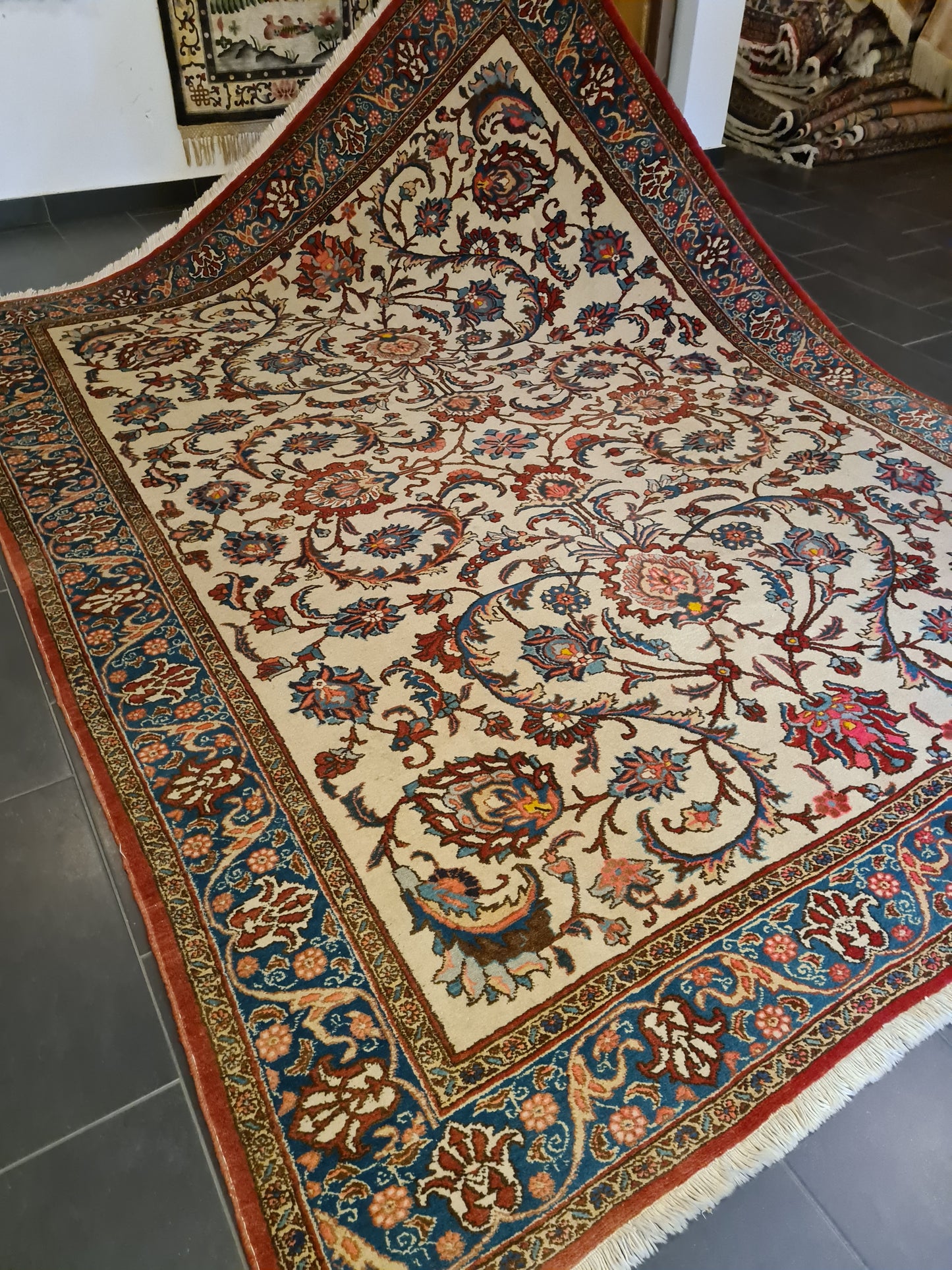 Perserteppich Orientteppich Täbris Handgeknüpfter Teppich 323x243cm