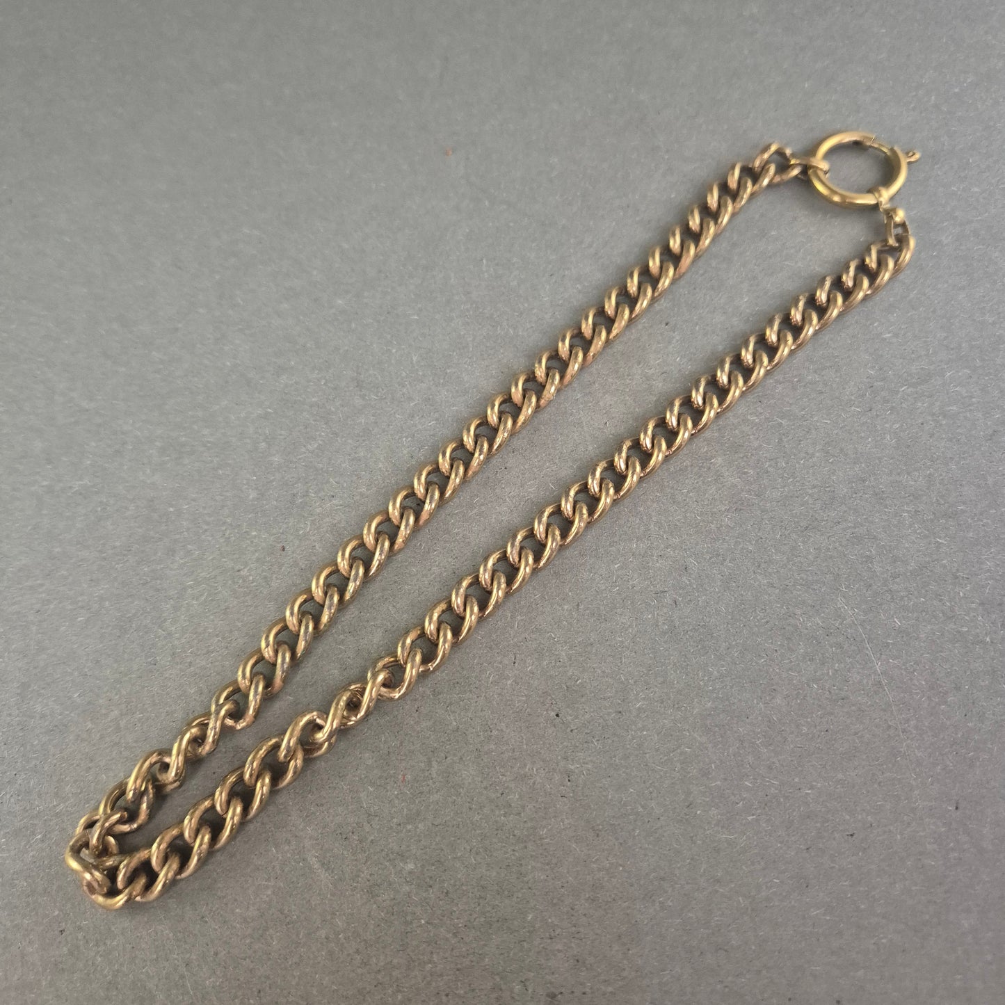 Vintage Gliederkette aus Messing – Zeitloses Design mit Federringverschluss