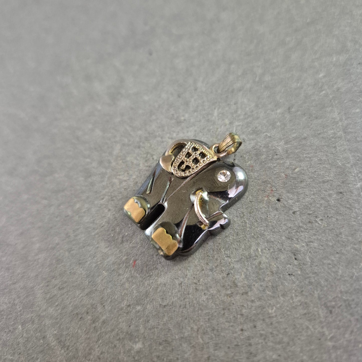 Anhänger „Elefant“ in Silber- und Goldoptik – Glückssymbol mit Strass