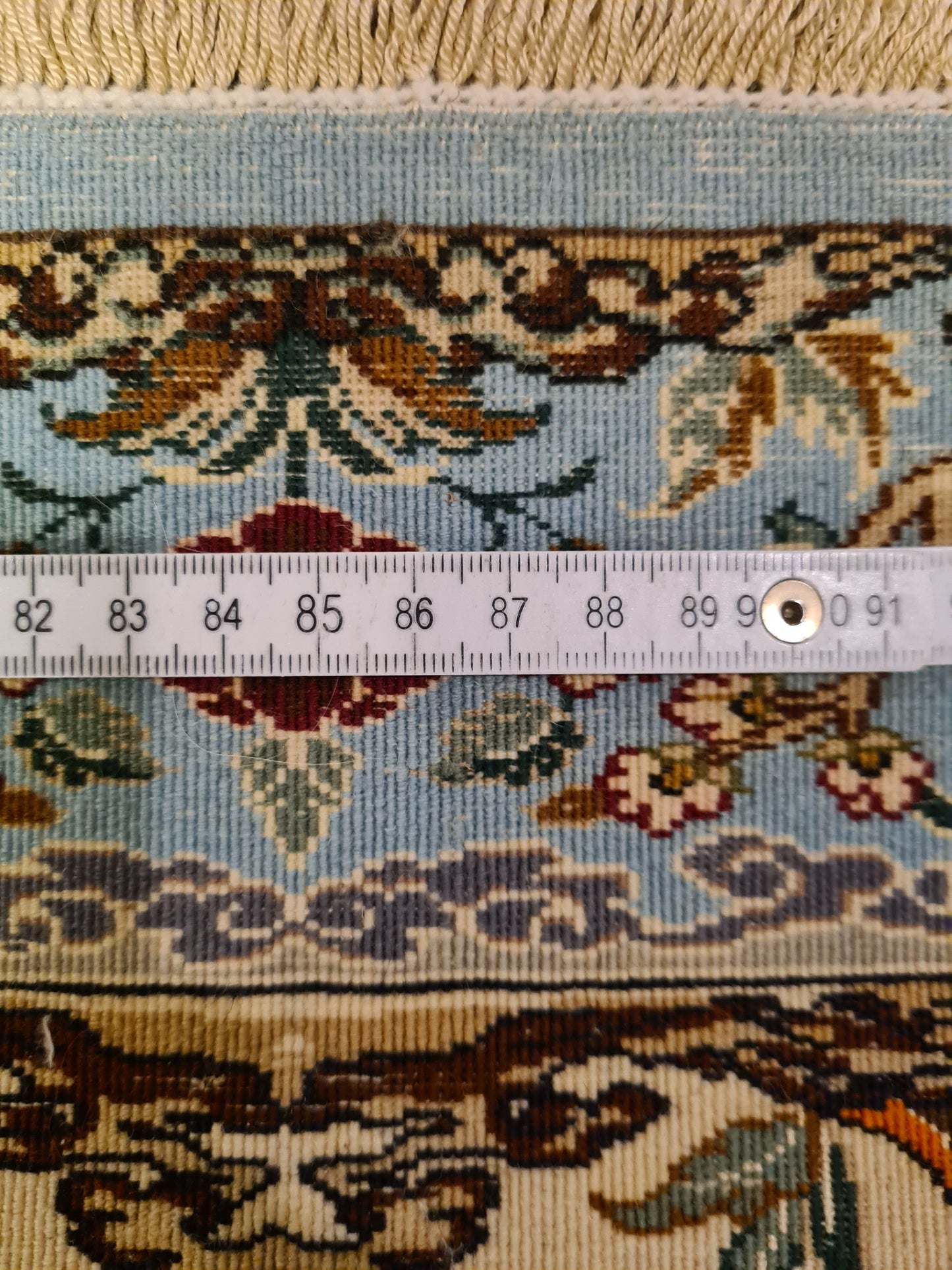 Perserteppich Isfahan Teppich Handgeknüpfter Seidenteppich 95x70cm