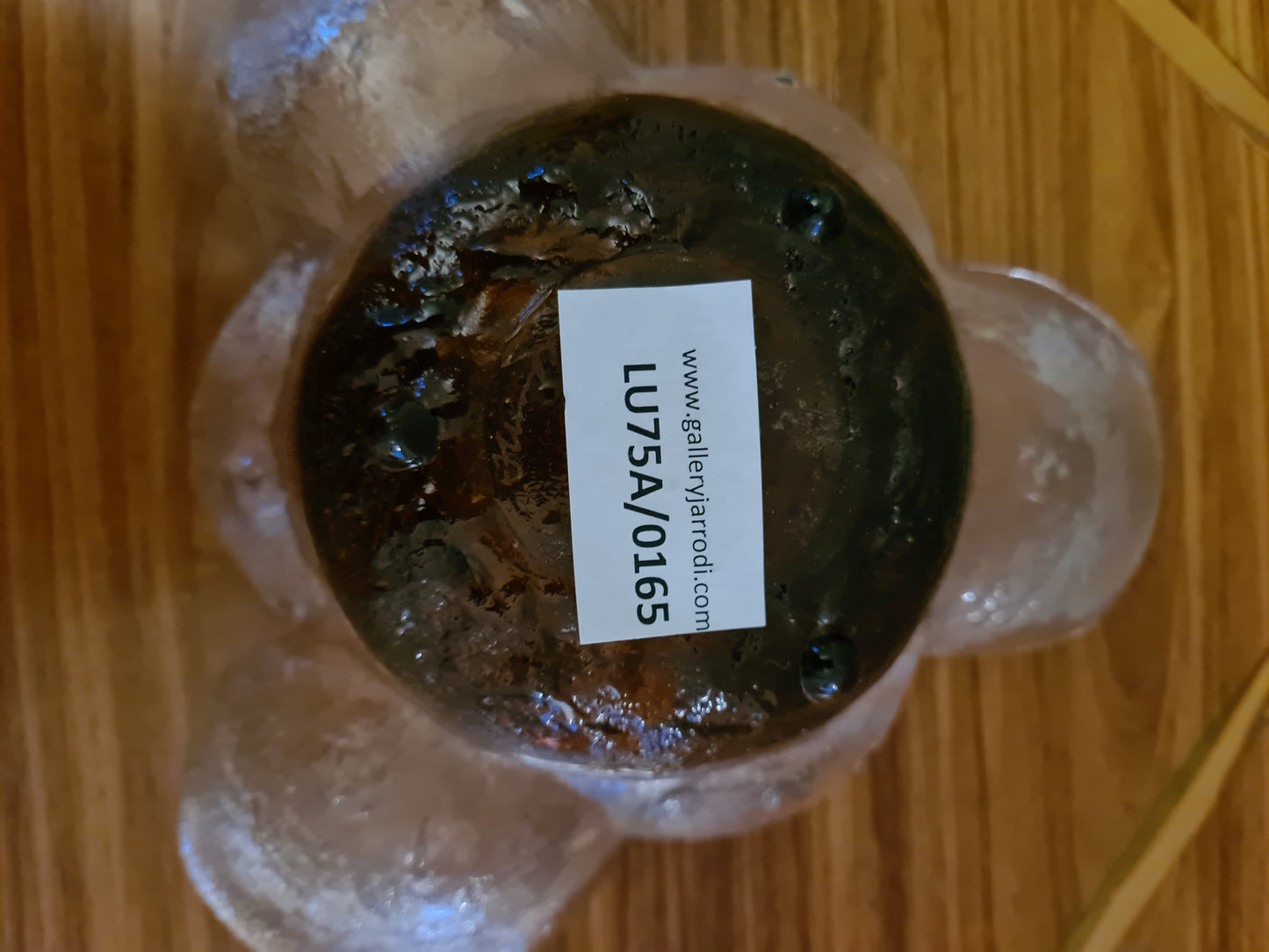 Mid Century Humppila Glasschale von Pertti Santalahti 17cm