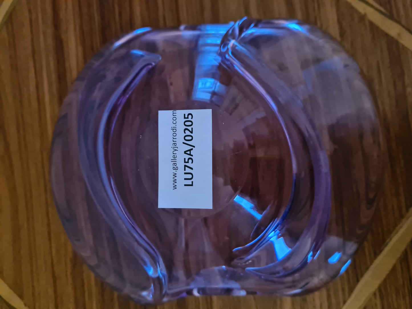 Vintage Alexandrit Glas Schale Aschenbecher 17x5cm