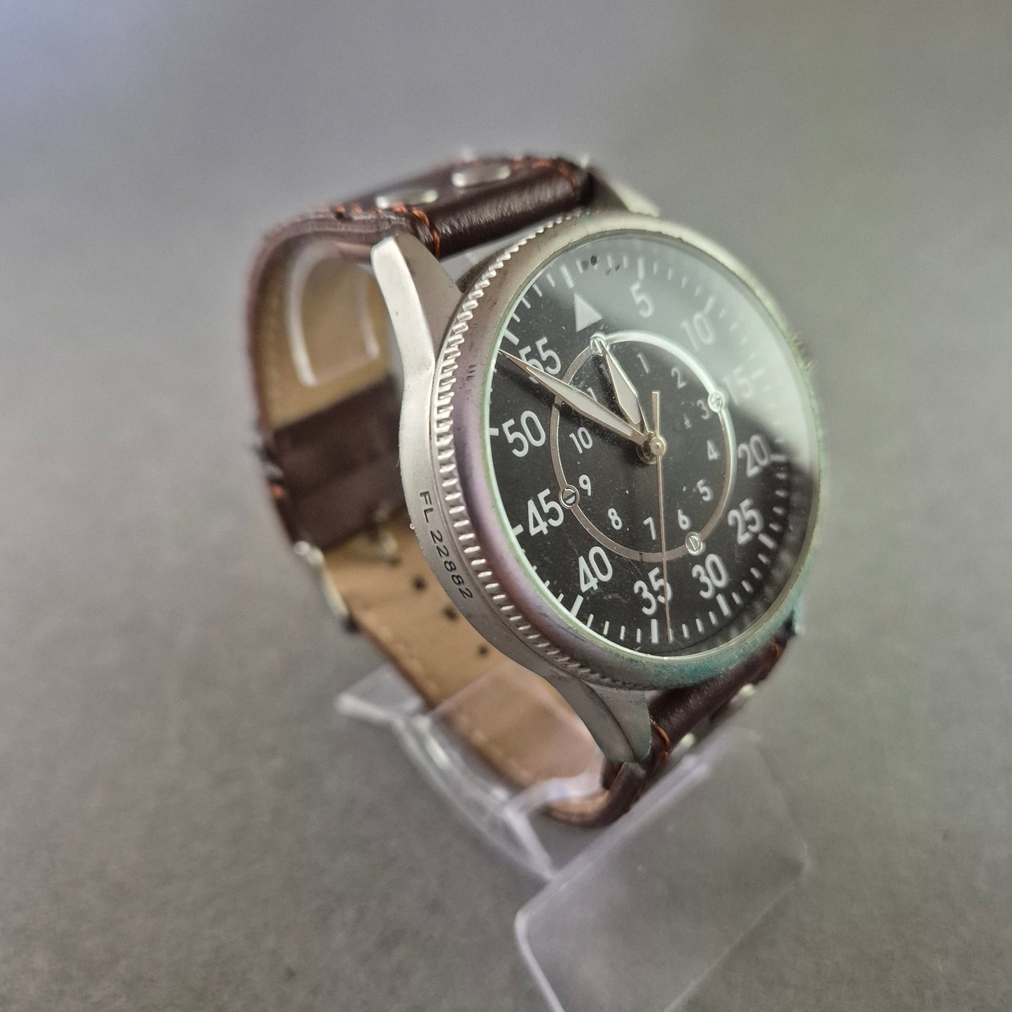 Fliegerstil Herrenarmband Uhr mit Lederarmband – Klassisches Pilotendesign