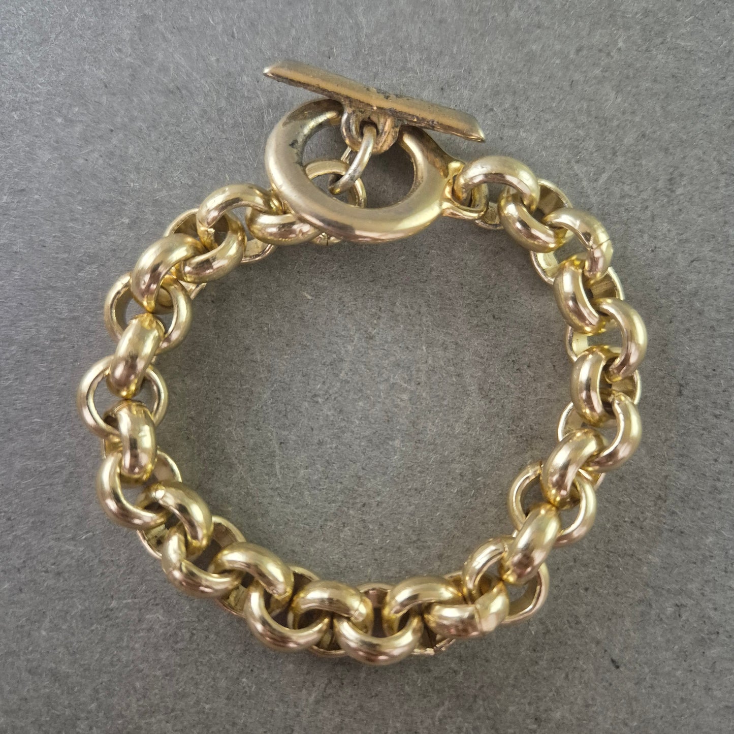 Vergoldetes Damen Armband mit Gliederkette – Massiv und stilvoll