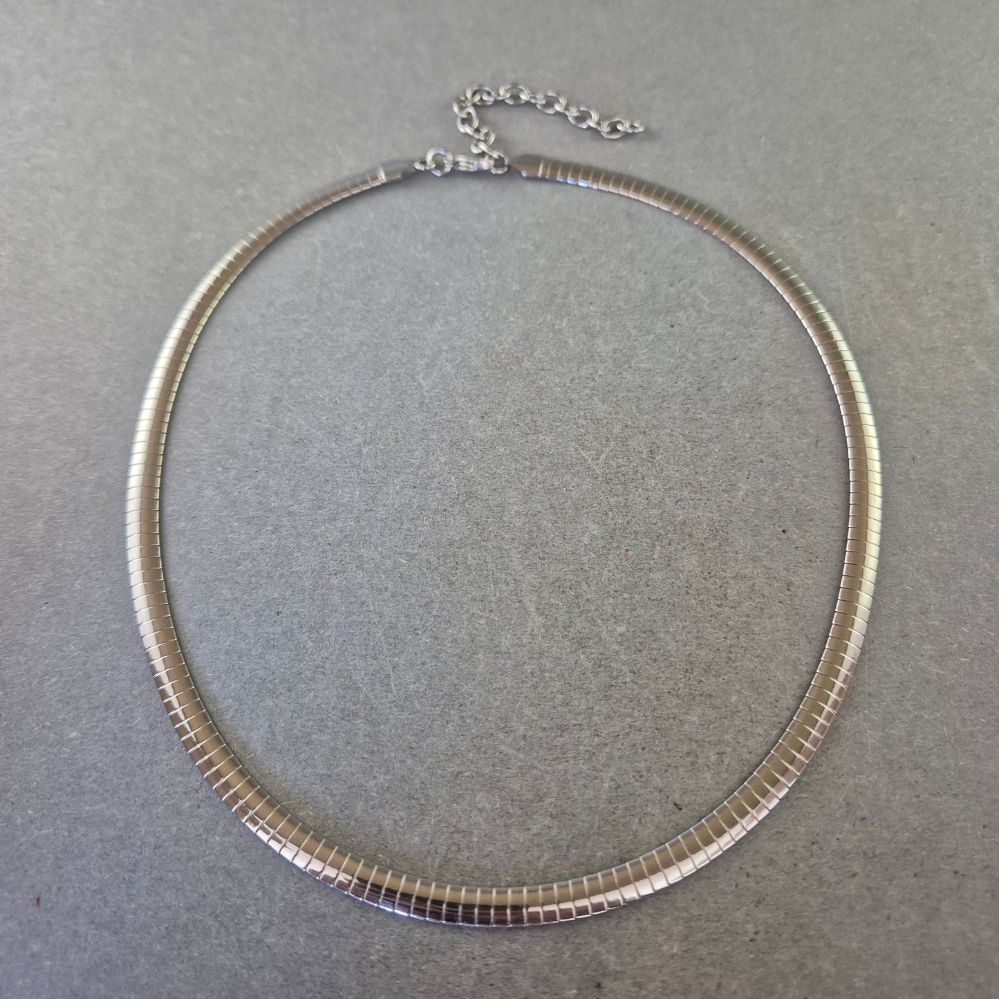 Damen Kette – Silberfarbene Schlangenkette mit Verlängerung