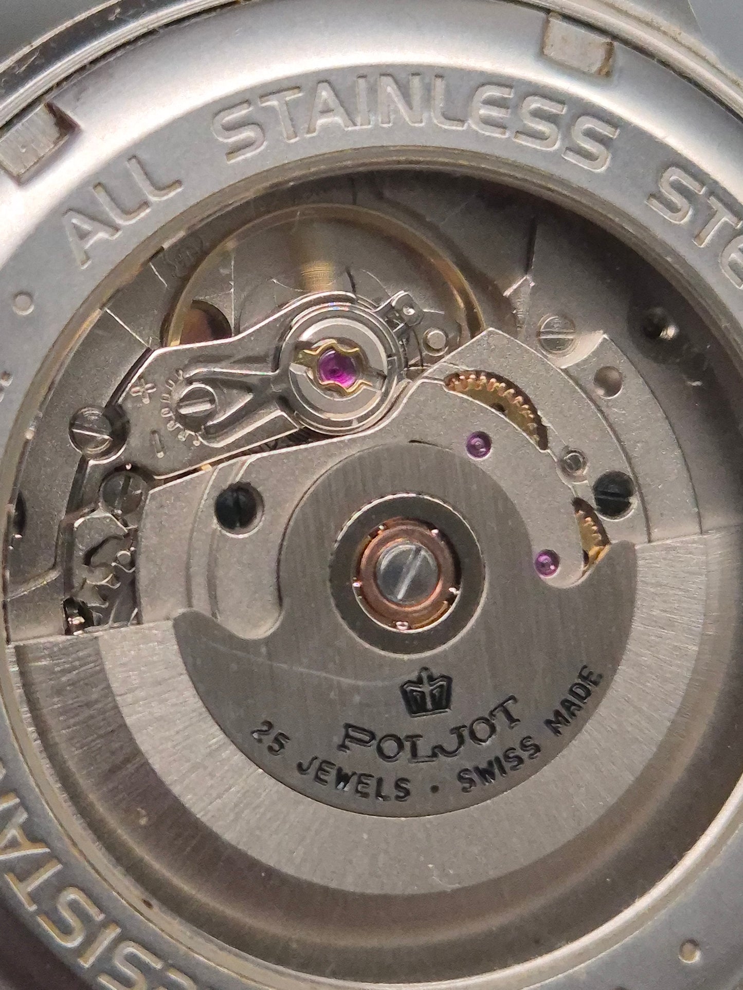 Flieger‑Stil Poljot Herren Uhr – Automatik mit Sichtboden & Datum