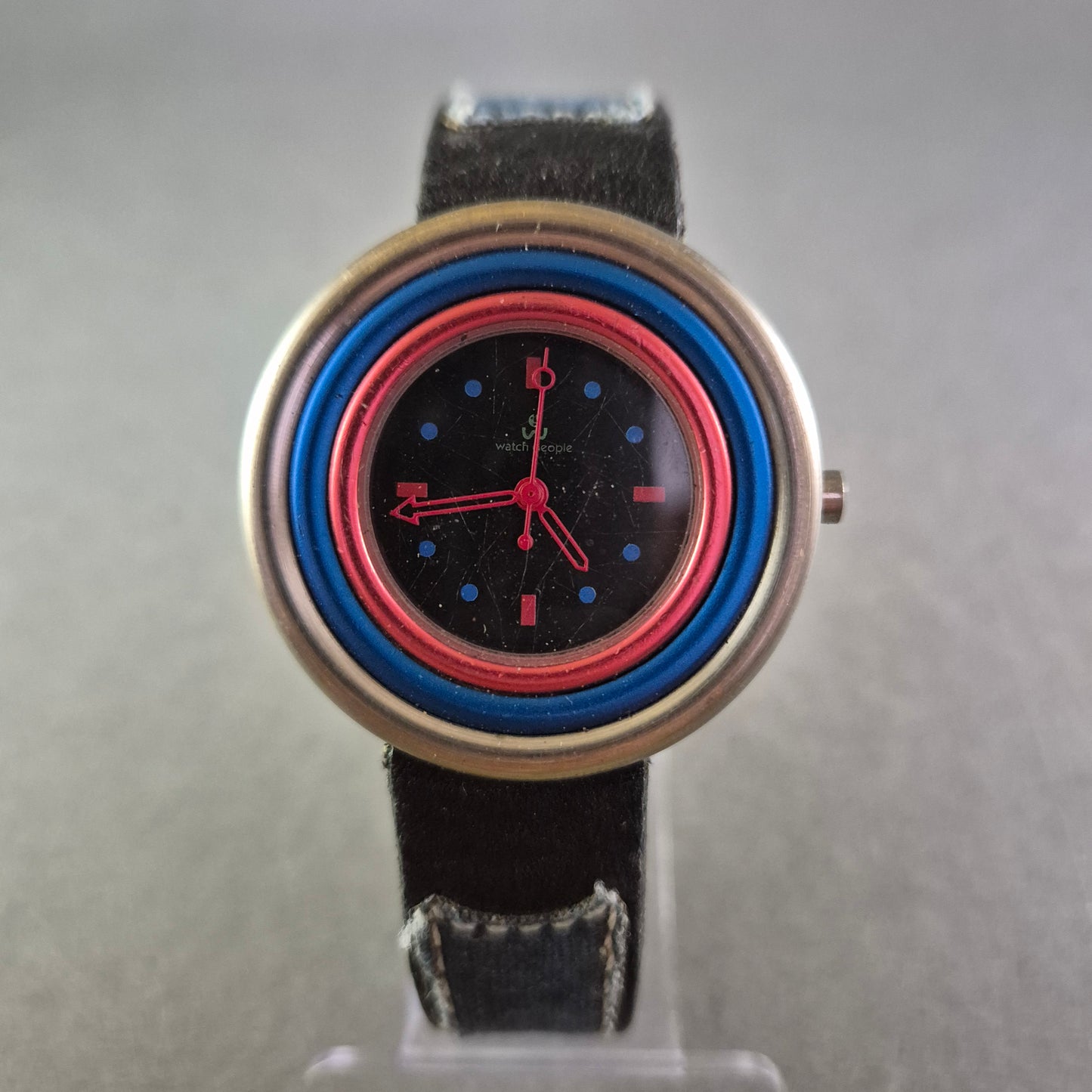 Bunte Watch People Damen Uhr – Extravagantes Design mit Denim-Look