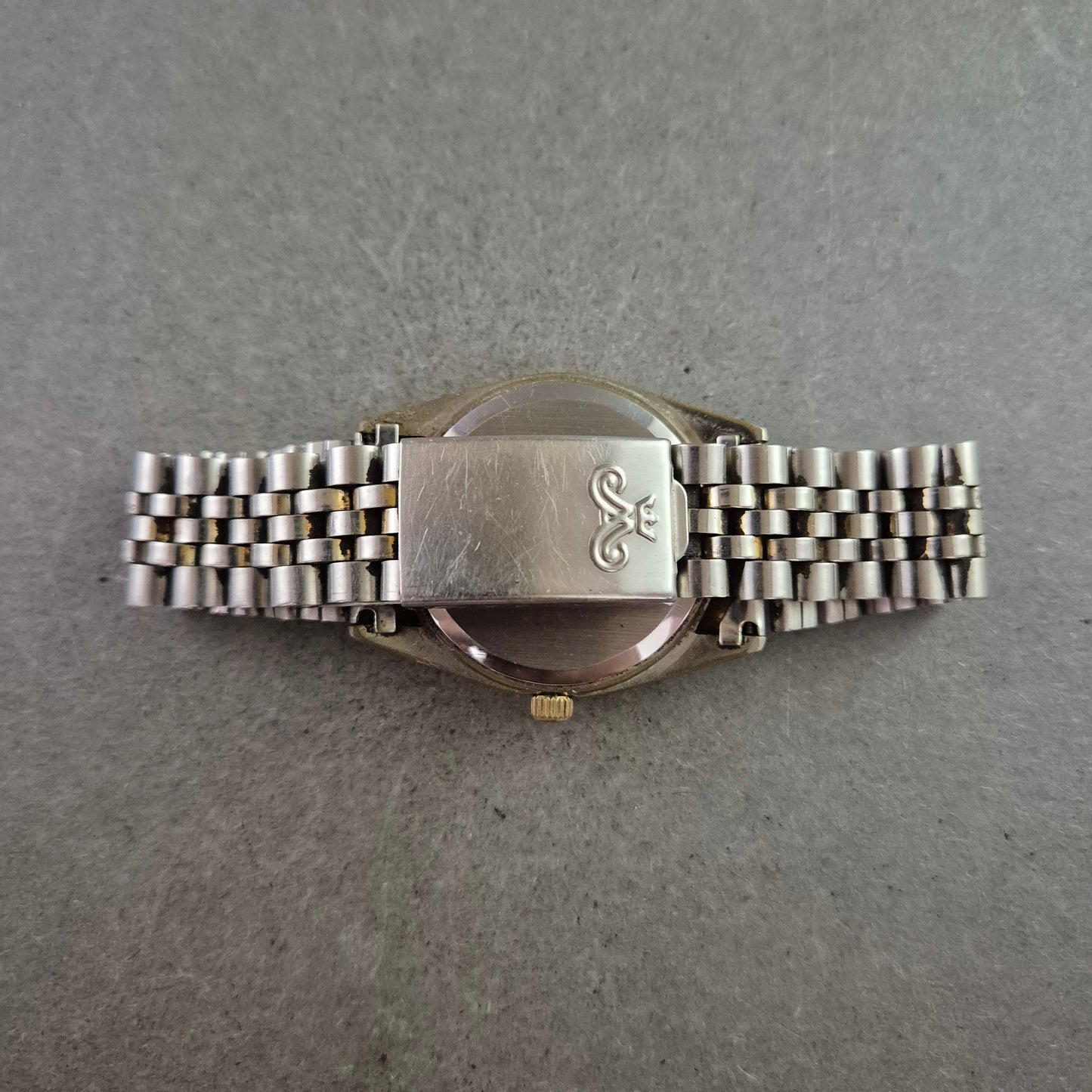 Klassische Unisex Uhr Meister Anker mit Datum und Bicolor-Band