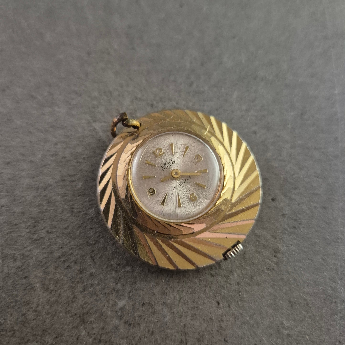 Lapow Damen Anhänger Uhr in Goldoptik – 17 Jewels