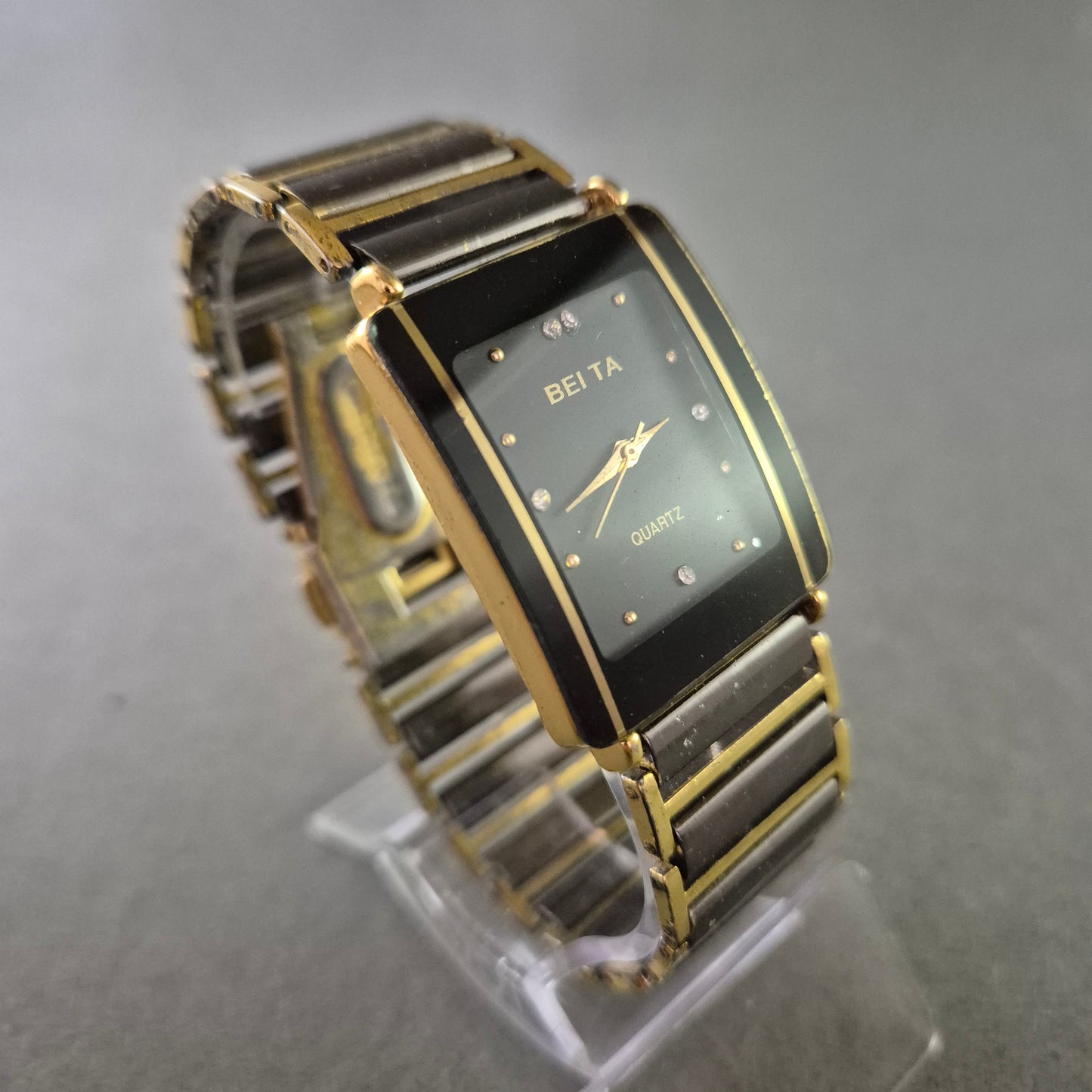 Beita Unisex Uhr – Quarz im Bicolor Design mit schwarzem Zifferblatt