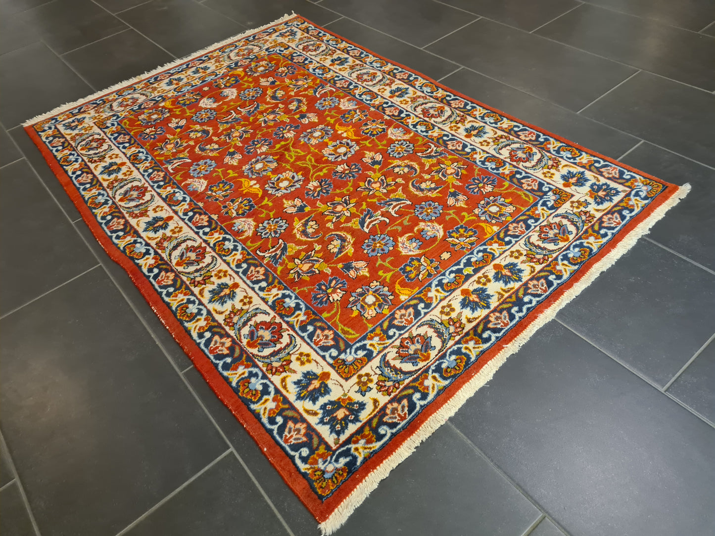 Perserteppich Orientteppich Handgeknüpfter Teppich Sarough 155x105cm