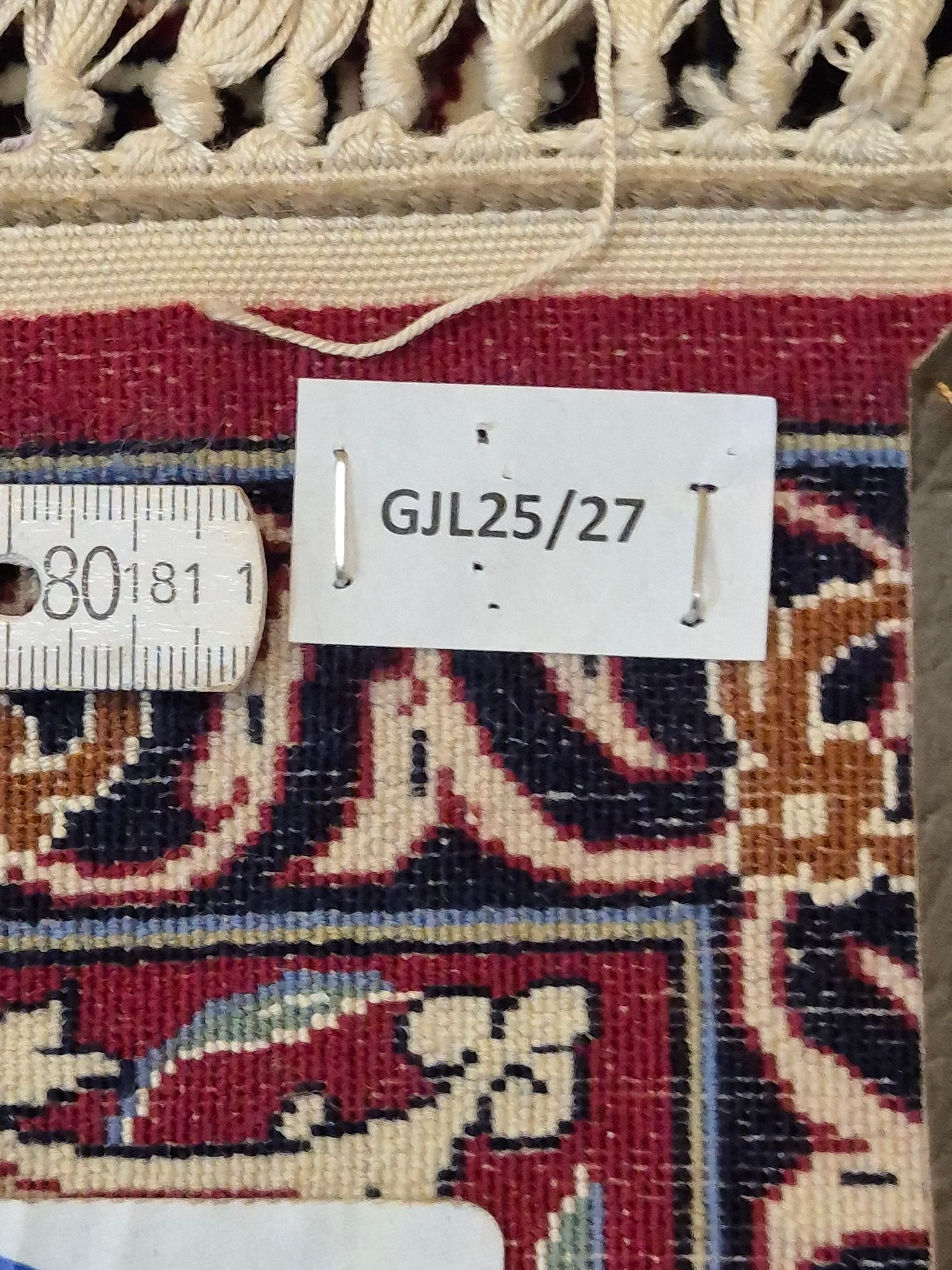 Isfahan Teppich Korkwolle mit Seide Medaillon feine Knüpfung