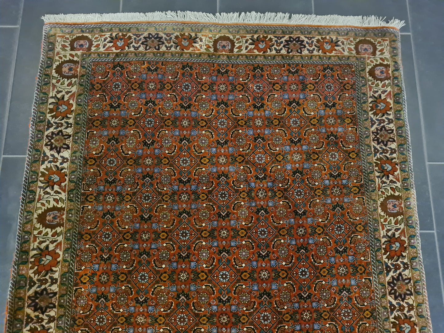 Perserteppich Orientteppich Handgeknüpfter Teppich Bidjar 170x110cm
