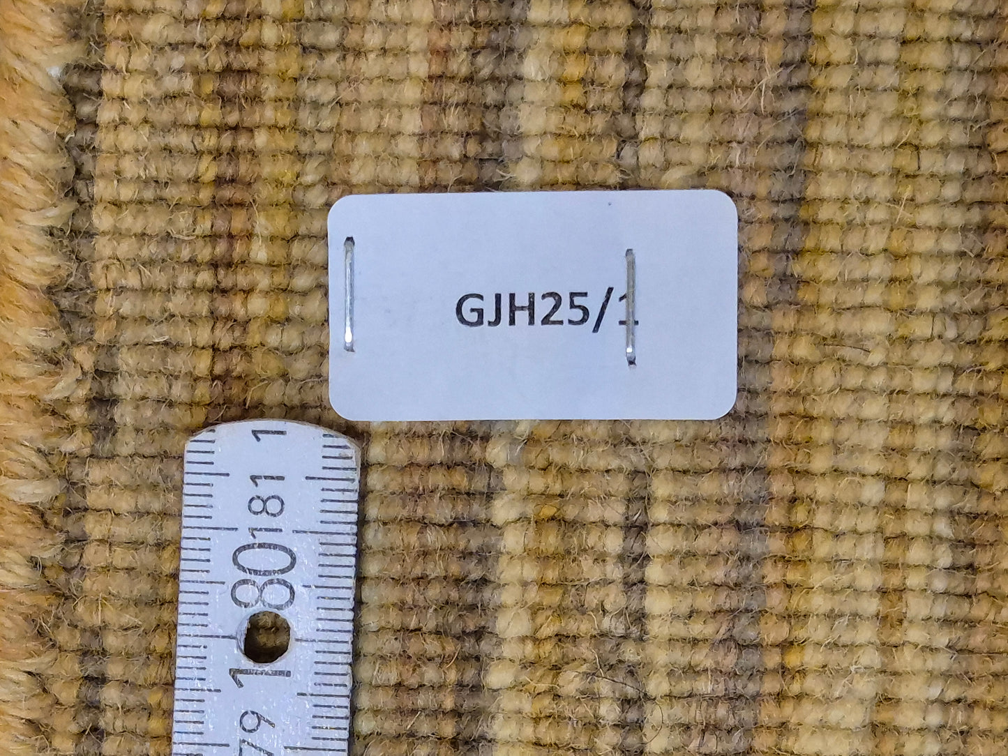 Gabbeh Teppich Schurwolle handgeknüpft Streifendesign