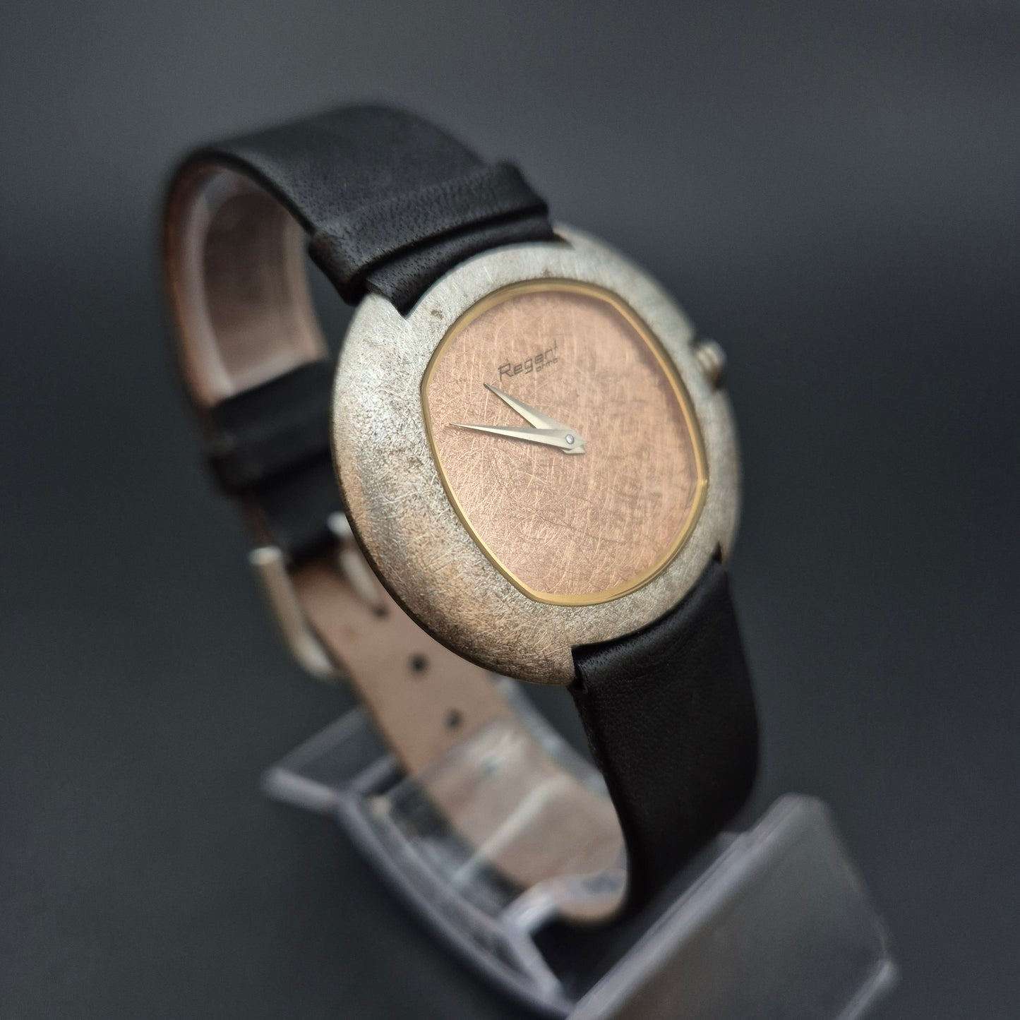 Vintage Regent Herren Uhr – Einzigartiges Design mit Lederarmband