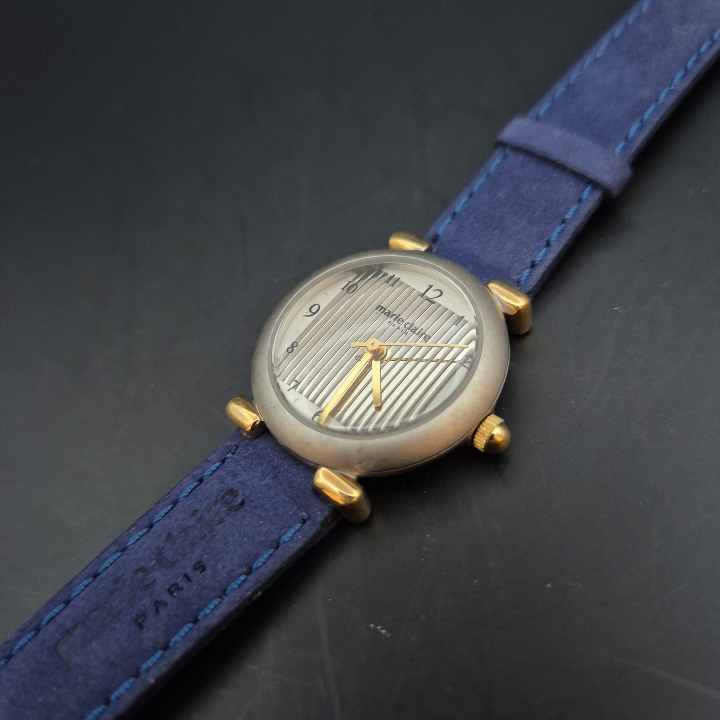 Marie Claire Paris Damen Uhr – Quarz mit Lederarmband