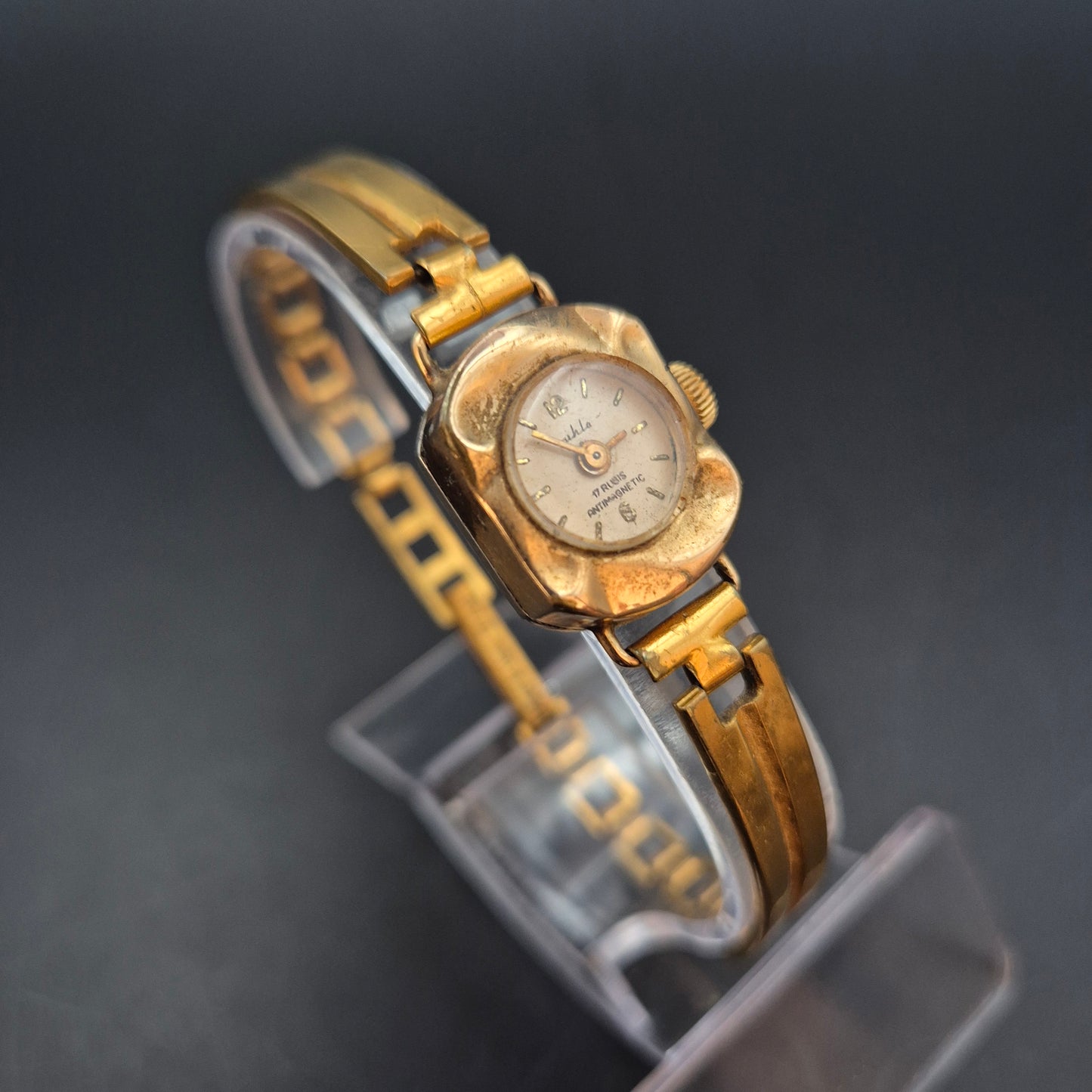 Mikla Damen Uhr – Vintage, 17 Rubis, Gold Doublé
