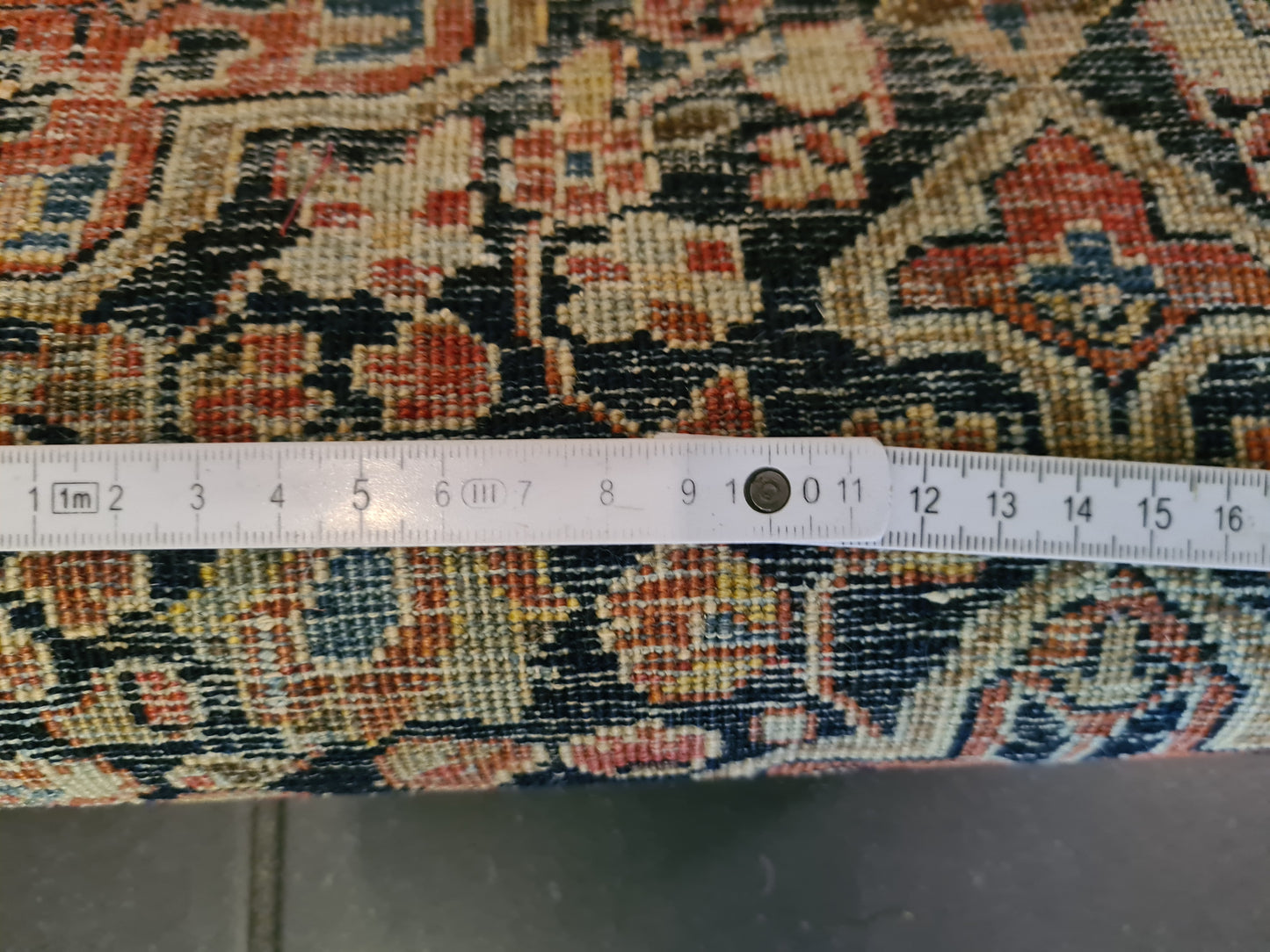 Perserteppich Orientteppich Handgeknüpfter Teppich Sarough 75x70cm