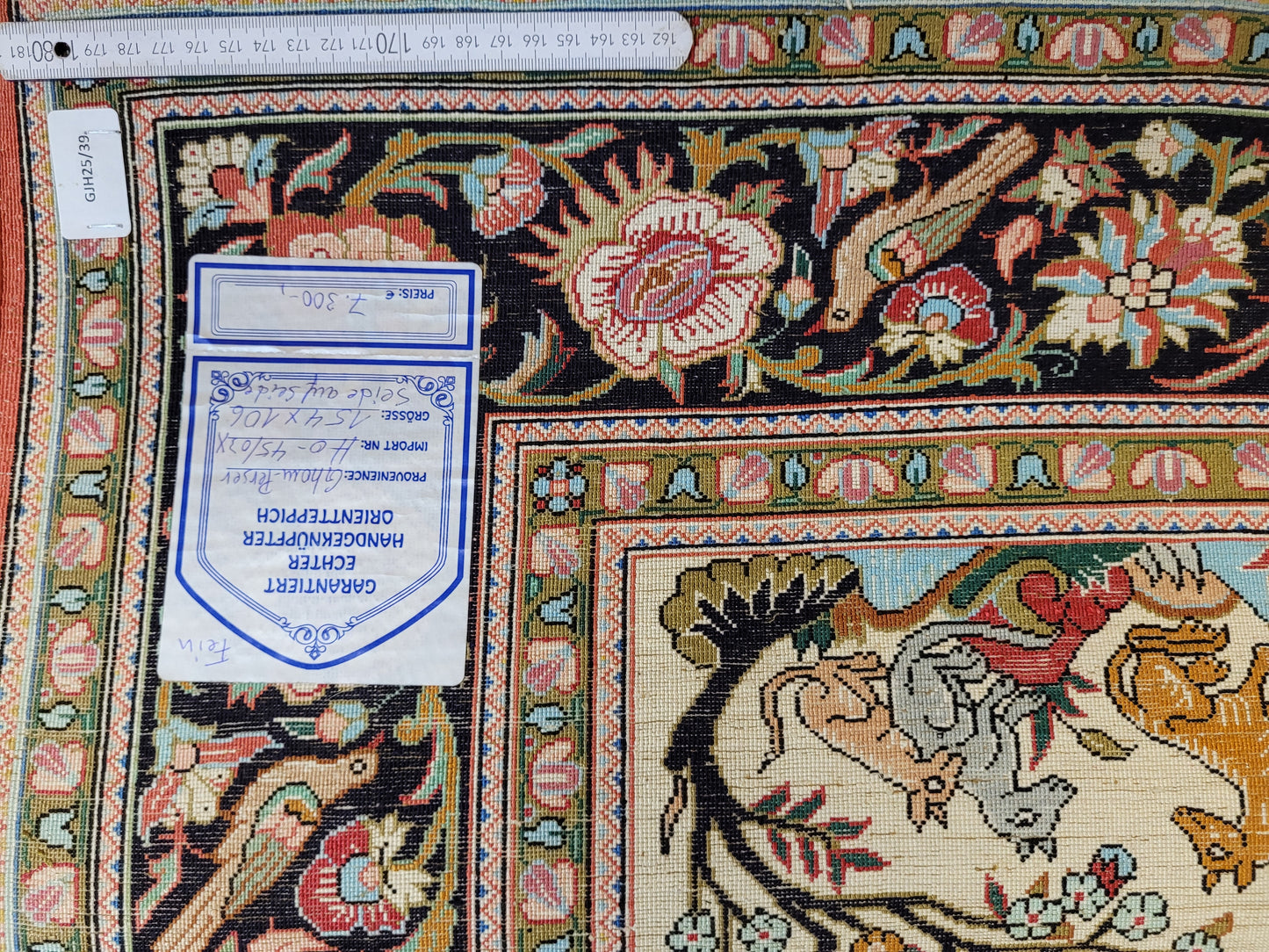 Ghom Seide auf Seide Teppich Baum des Lebens feine Knüpfung