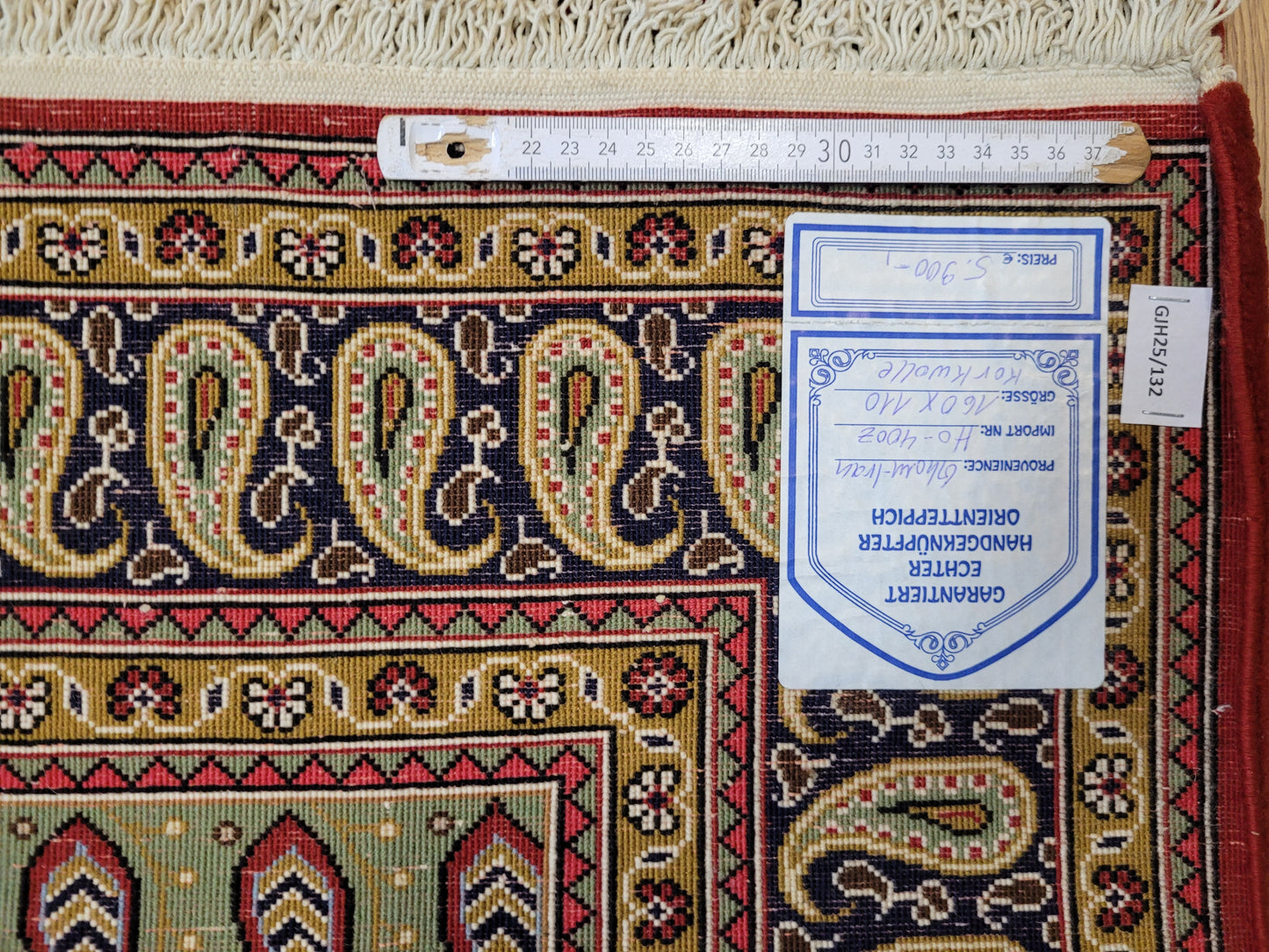 Ghom Teppich Korkwolle Baum des Lebens feine Knüpfung