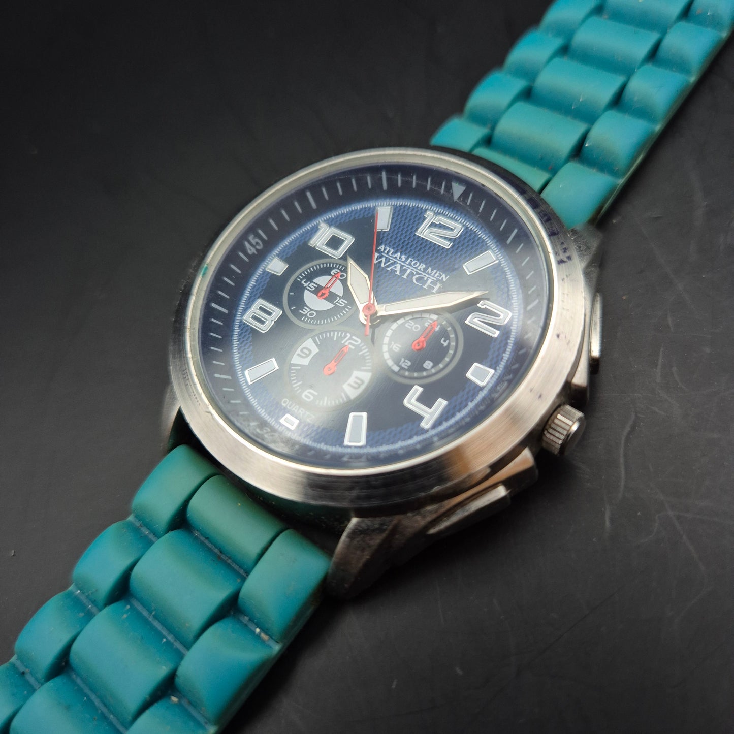 Atlas for Men Herren Uhr – Sportlicher Look mit blauem Zifferblatt