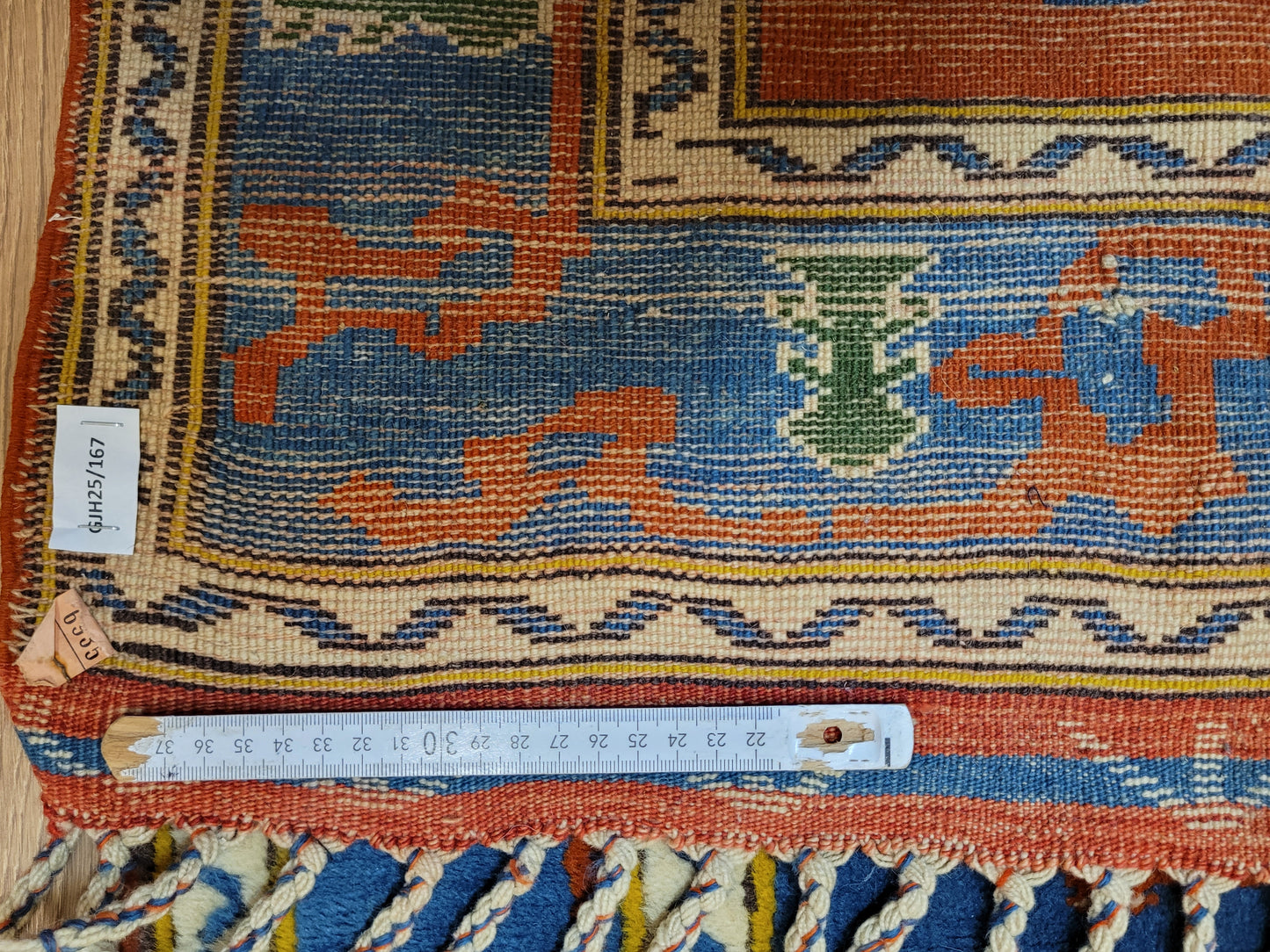 Kazak Teppich Wolle geometrisches Medaillon traditionell