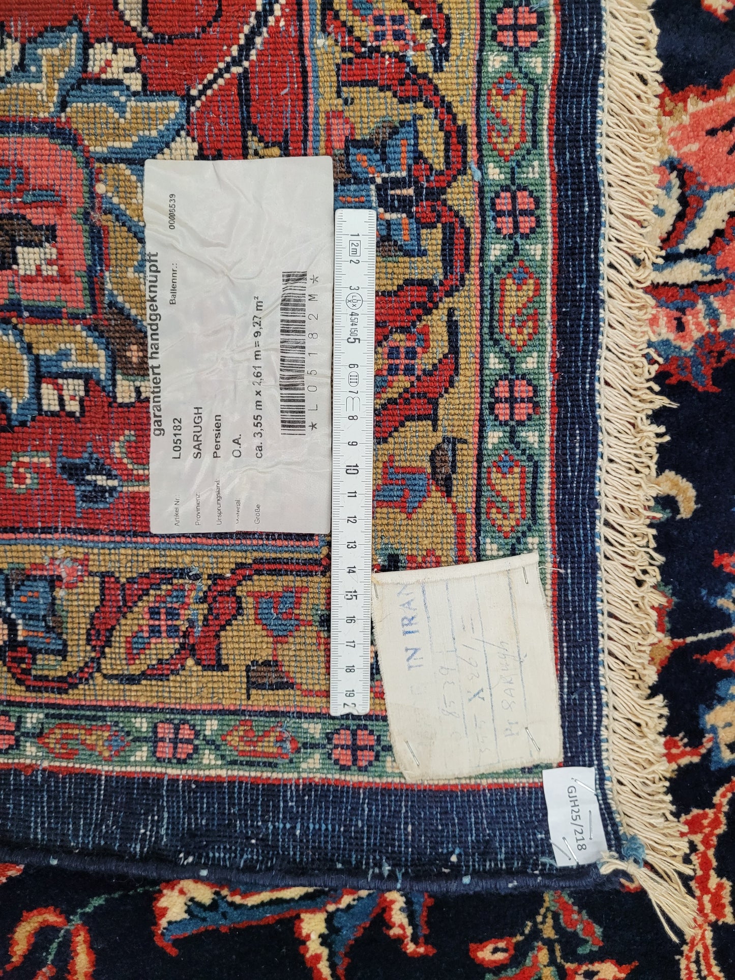 Sarough Teppich 360x266 cm reine Wolle feine Knüpfung klassisches Design