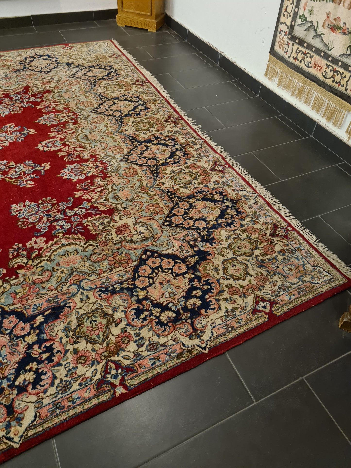 Perserteppich Orientteppich Handgeknüpfter Teppich Kirman 435x300cm