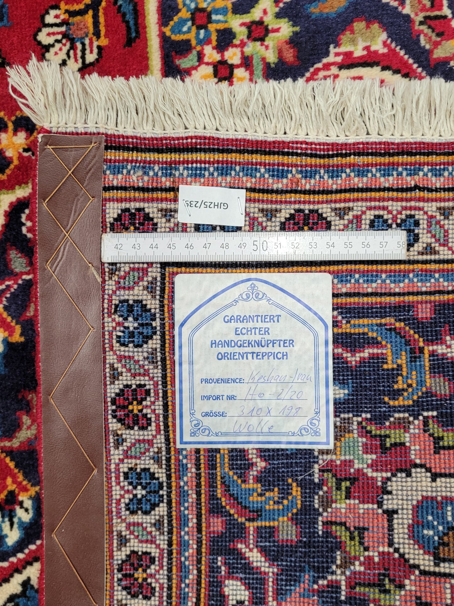 Keschan Teppich 310x200 cm florales Medaillonmuster feine Wolle