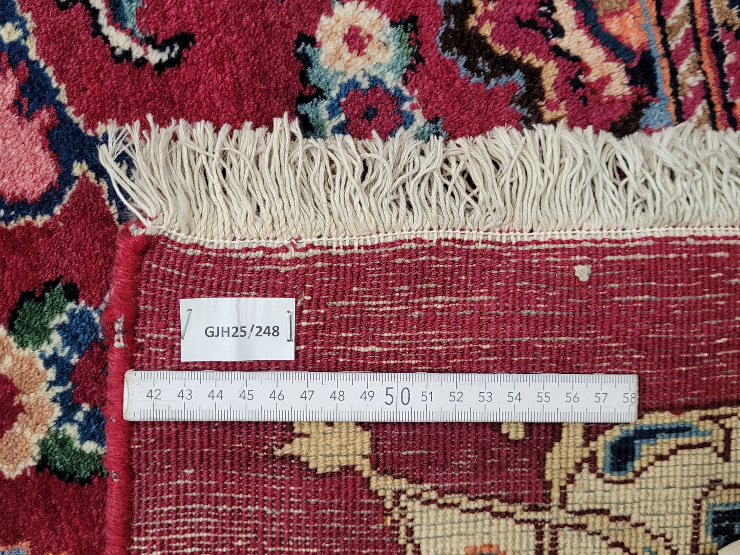 Masched Teppich 500x220 cm florales Muster kräftige Wolle seltenes Stück