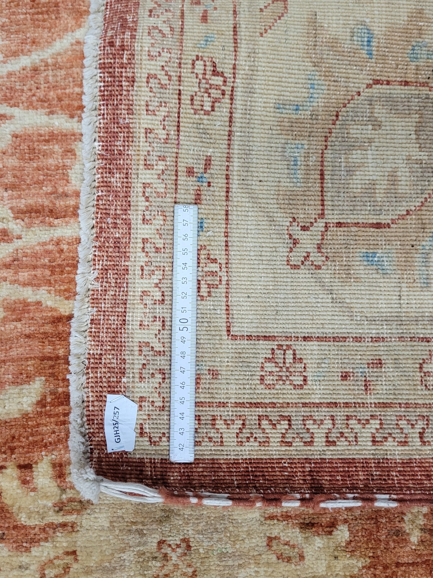 Ziegler Teppich handgeknüpft florales Design 340x250 cm