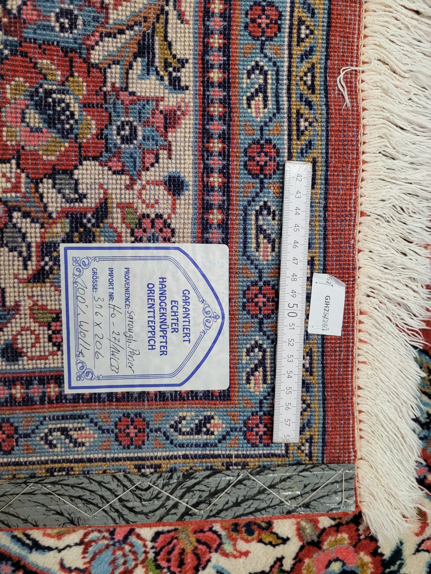 Sarough Teppich reine Wolle florales Design 305 × 205 cm