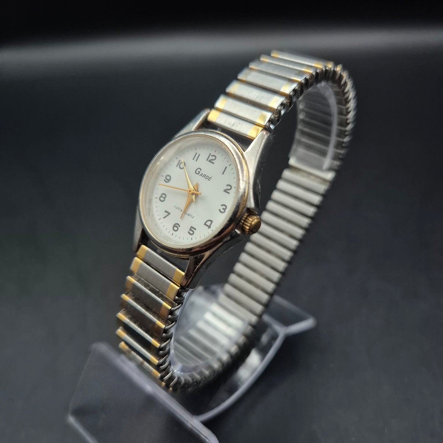 Klassische Gardé Herren Uhr – Zweifarbige Optik mit Stretch-Armband