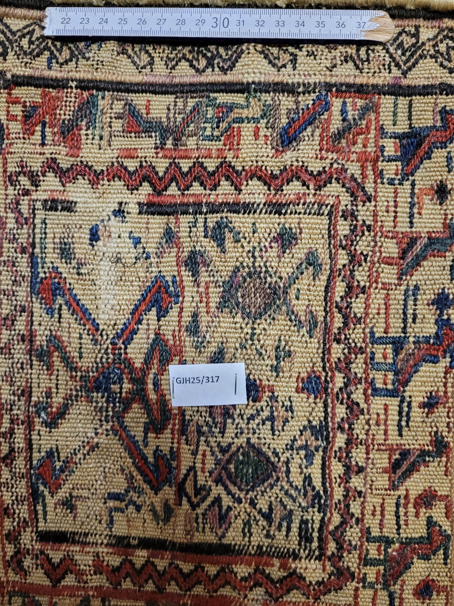 Orientteppich handgeknüpft Kelim Tasche 40×43 cm antik